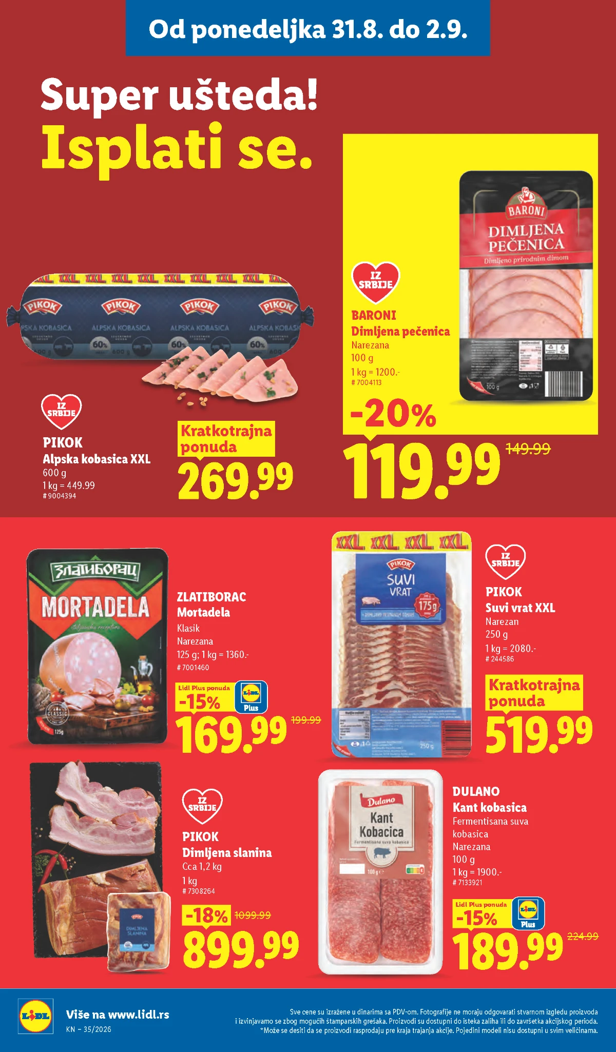 Lidl katalog akcija strana 98 – važi od 27.8. do 2.9.2026.