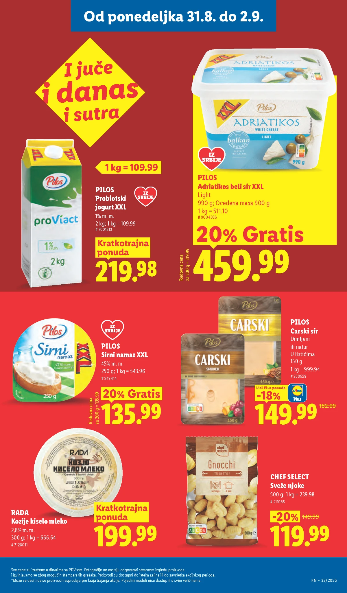 Lidl katalog akcija strana 99 – važi od 31.8. do 2.9.2026.