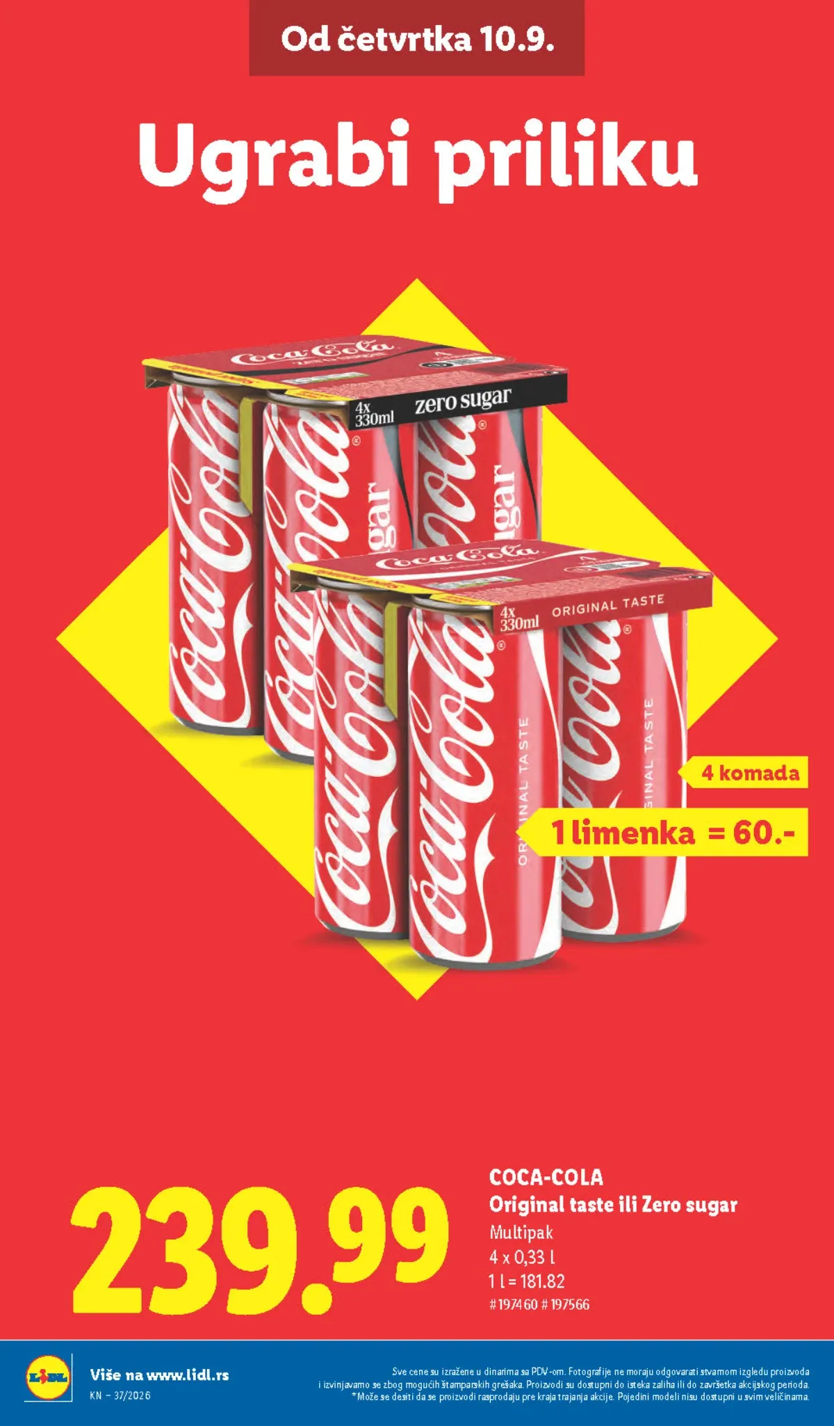 Lidl katalog akcija strana 10 – važi od 10.9. do 16.9.2026.