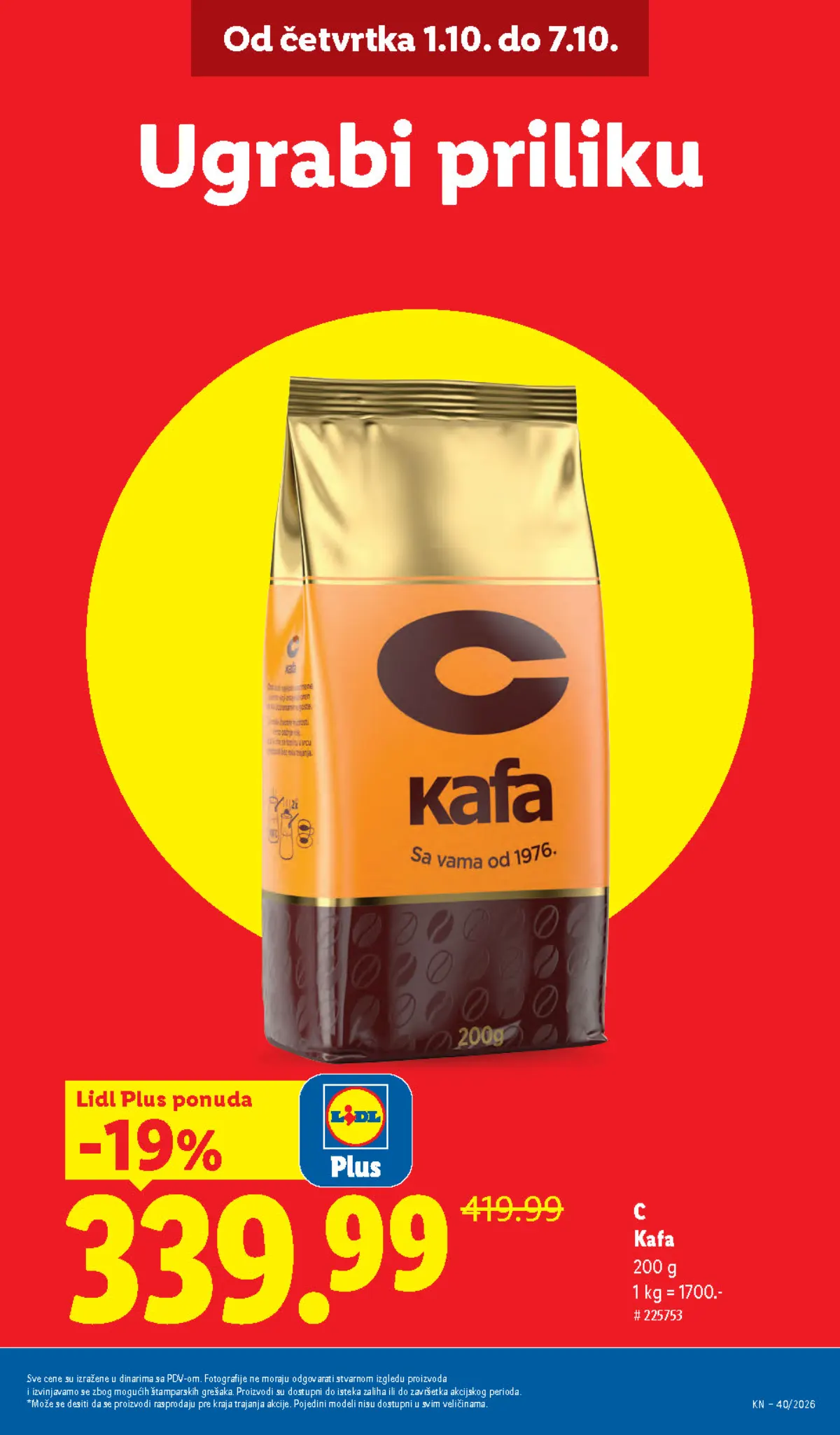 Lidl katalog akcija strana 11 – važi od 1.10. do 7.10.2026.