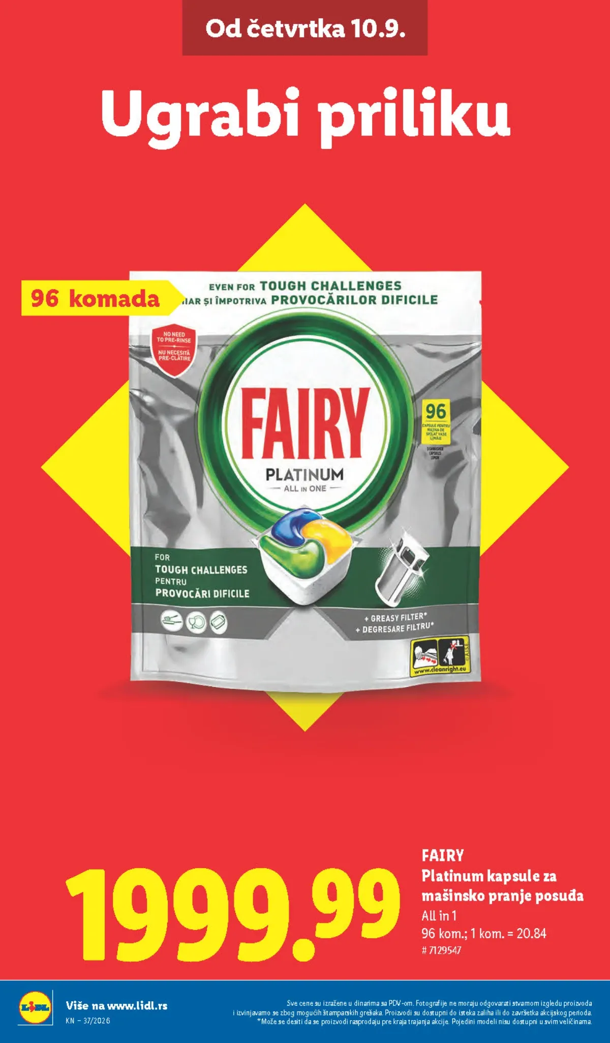 Lidl katalog akcija strana 12 – važi od 10.9. do 16.9.2026.
