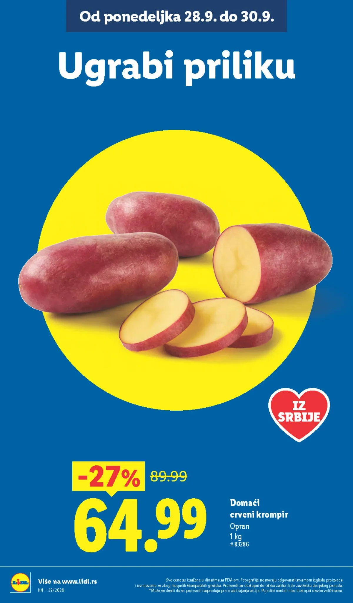 Lidl katalog akcija strana 14 – važi od 24.9. do 30.9.2026.