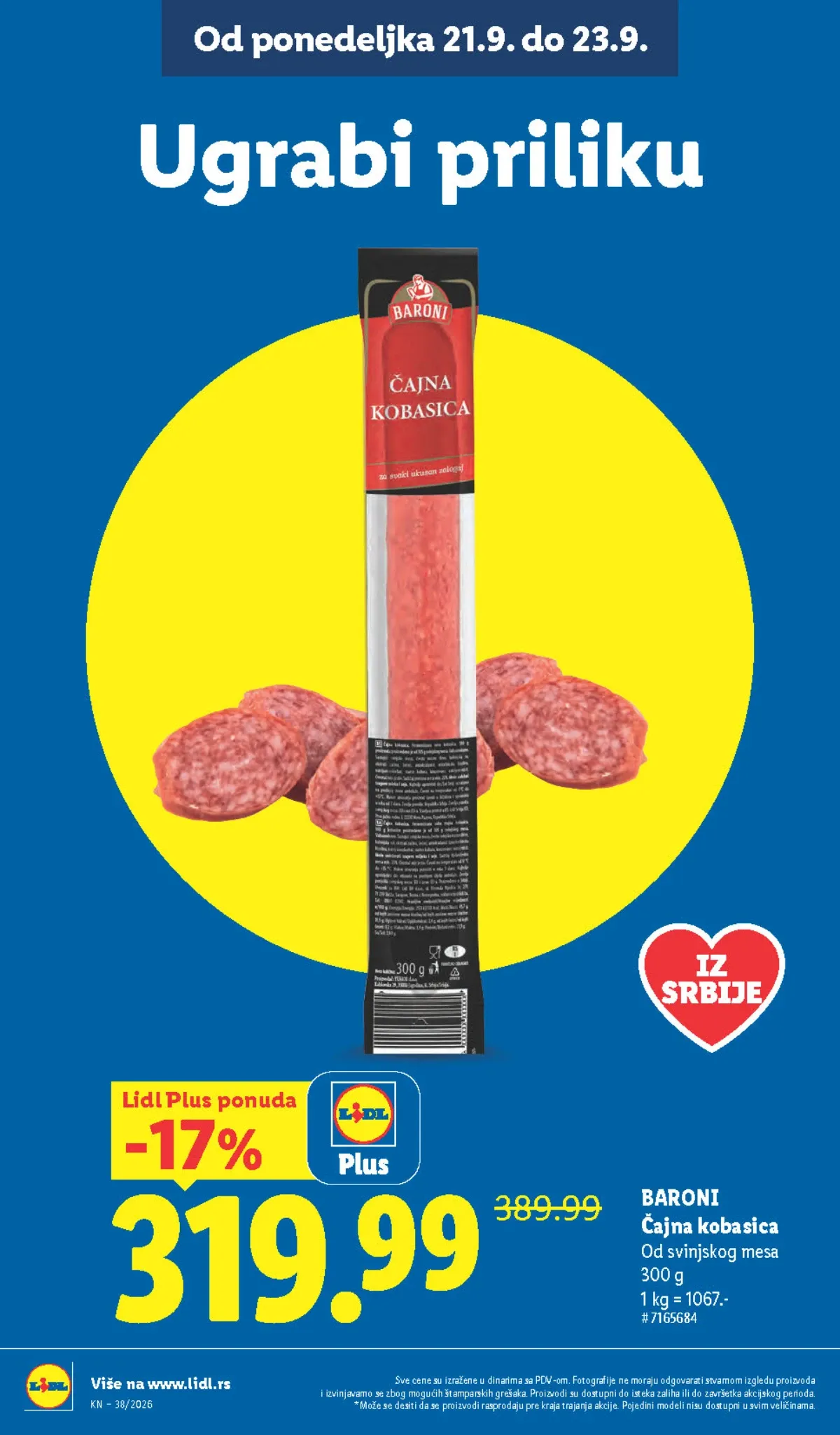 Lidl katalog akcija strana 16 – važi od 17.9. do 23.9.2026.