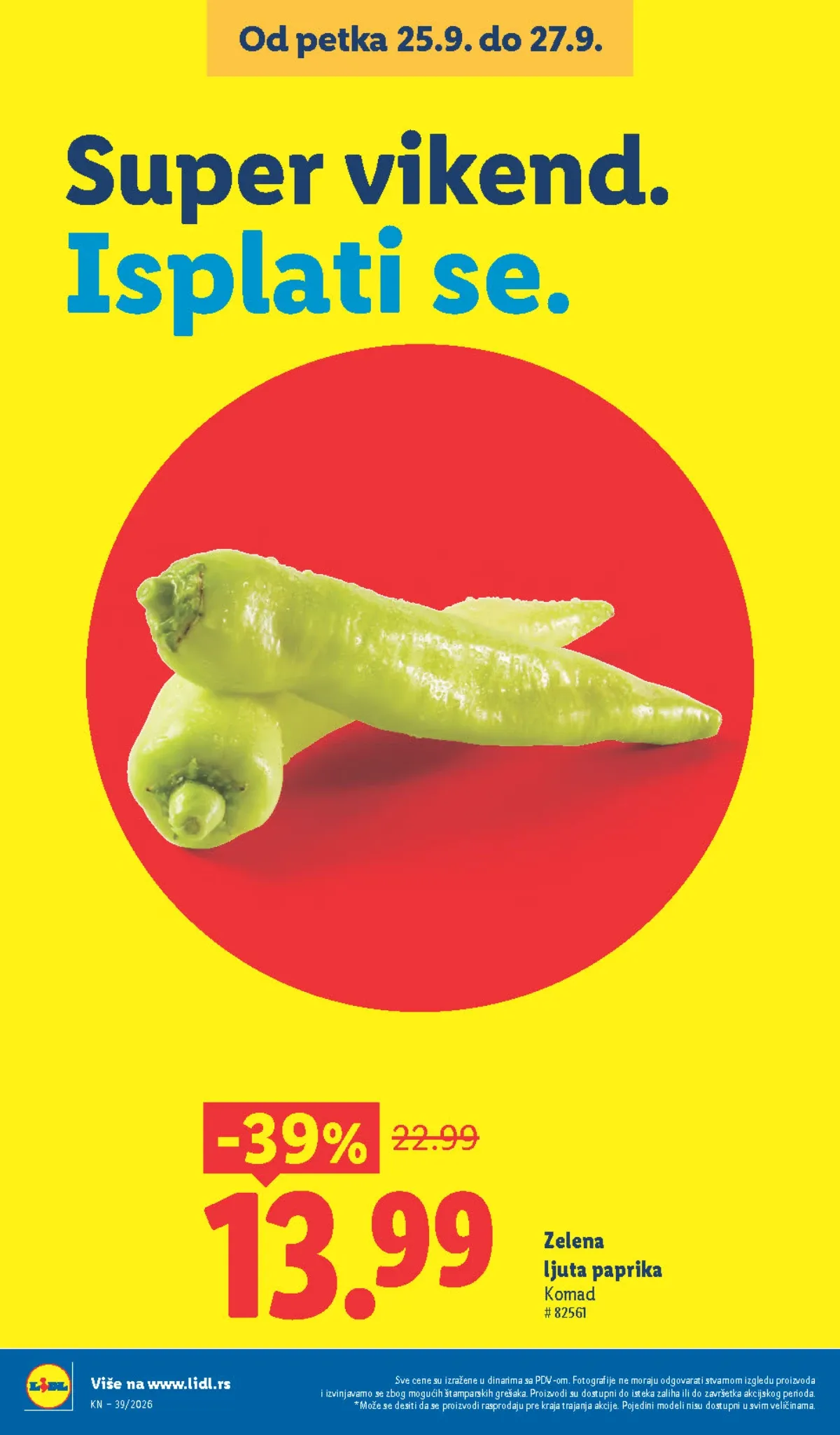 Lidl katalog akcija strana 18 – važi od 24.9. do 30.9.2026.