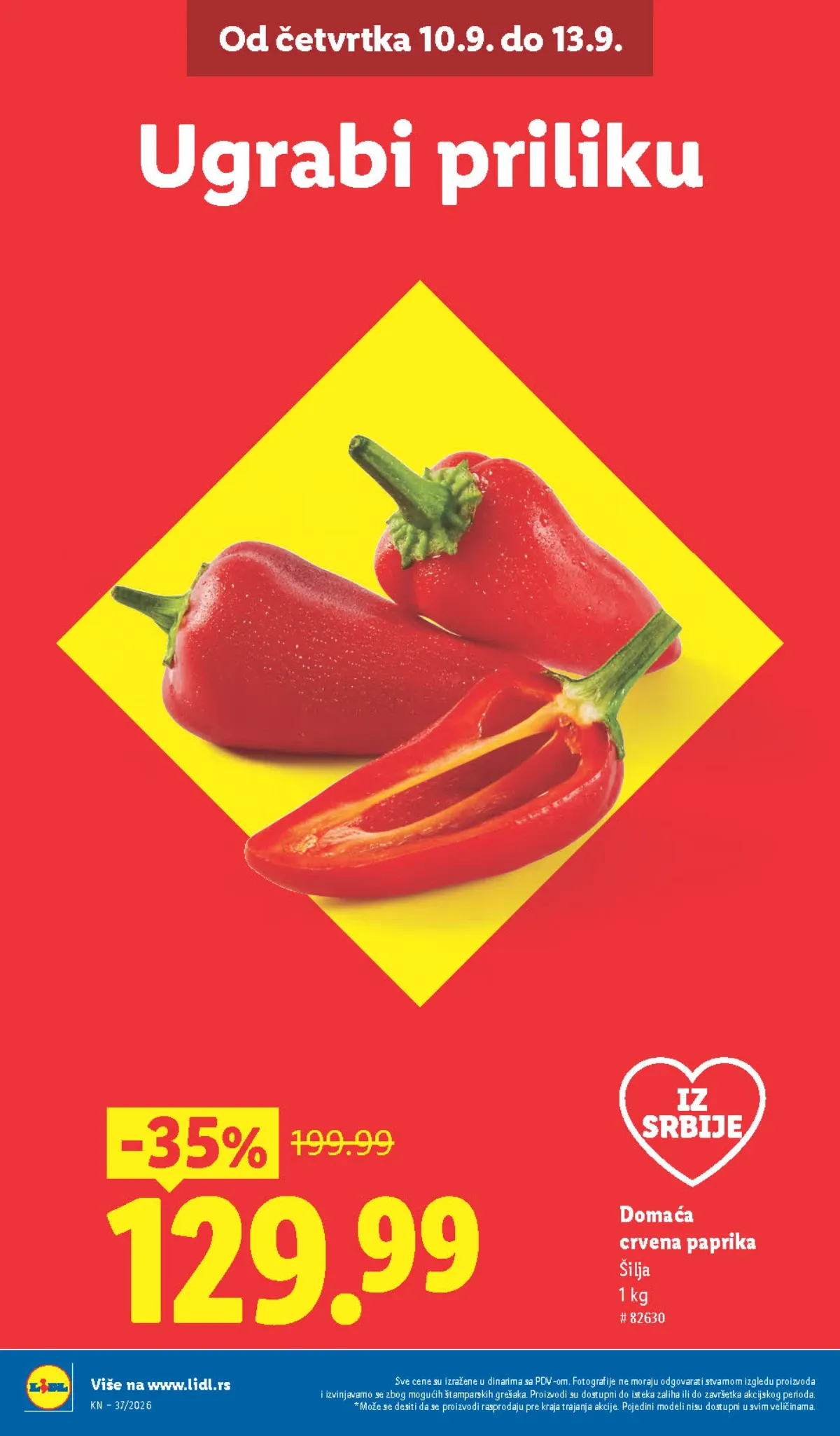 Lidl katalog akcija strana 2 – važi od 10.9. do 16.9.2026.