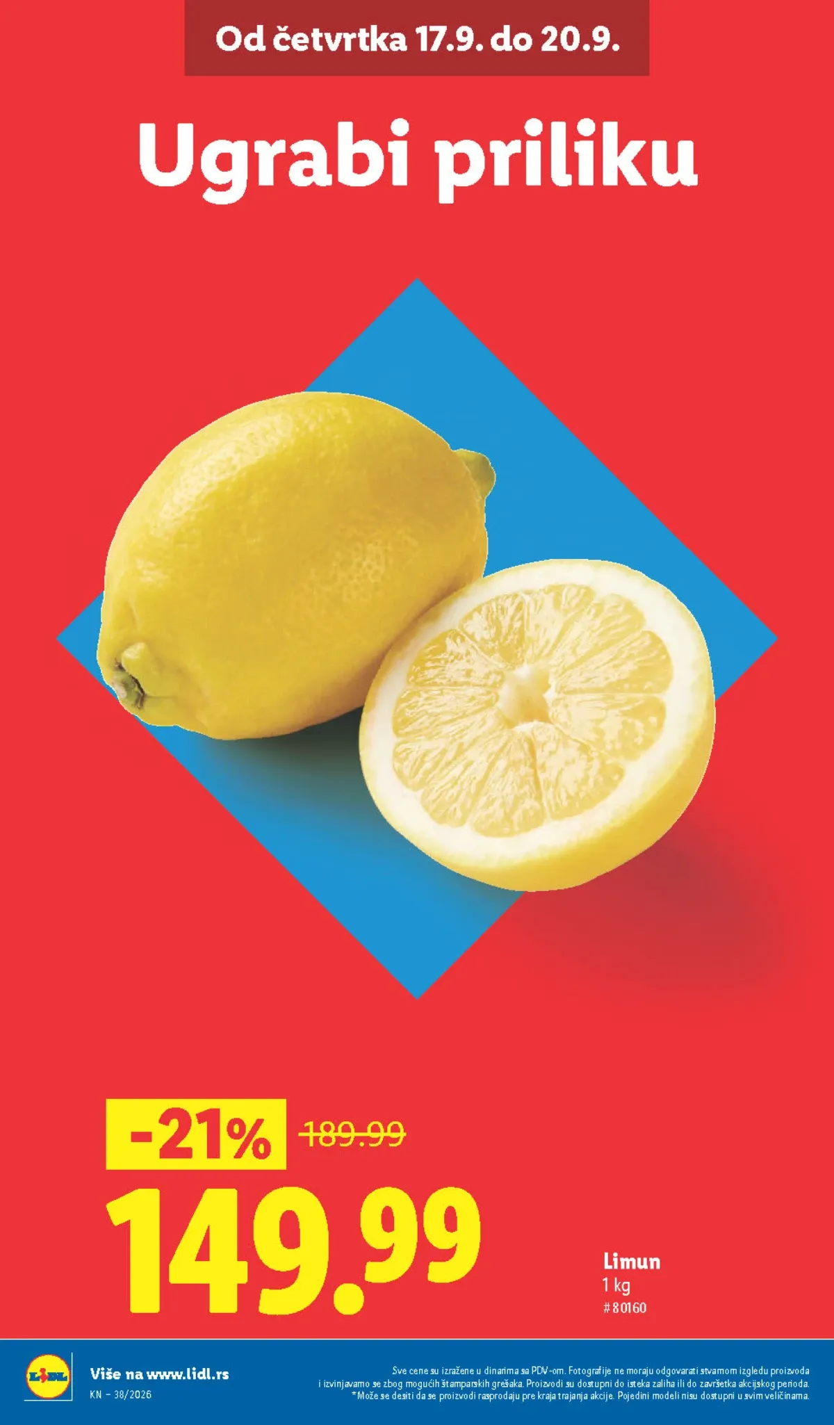 Lidl katalog akcija strana 2 – važi od 17.9. do 23.9.2026.