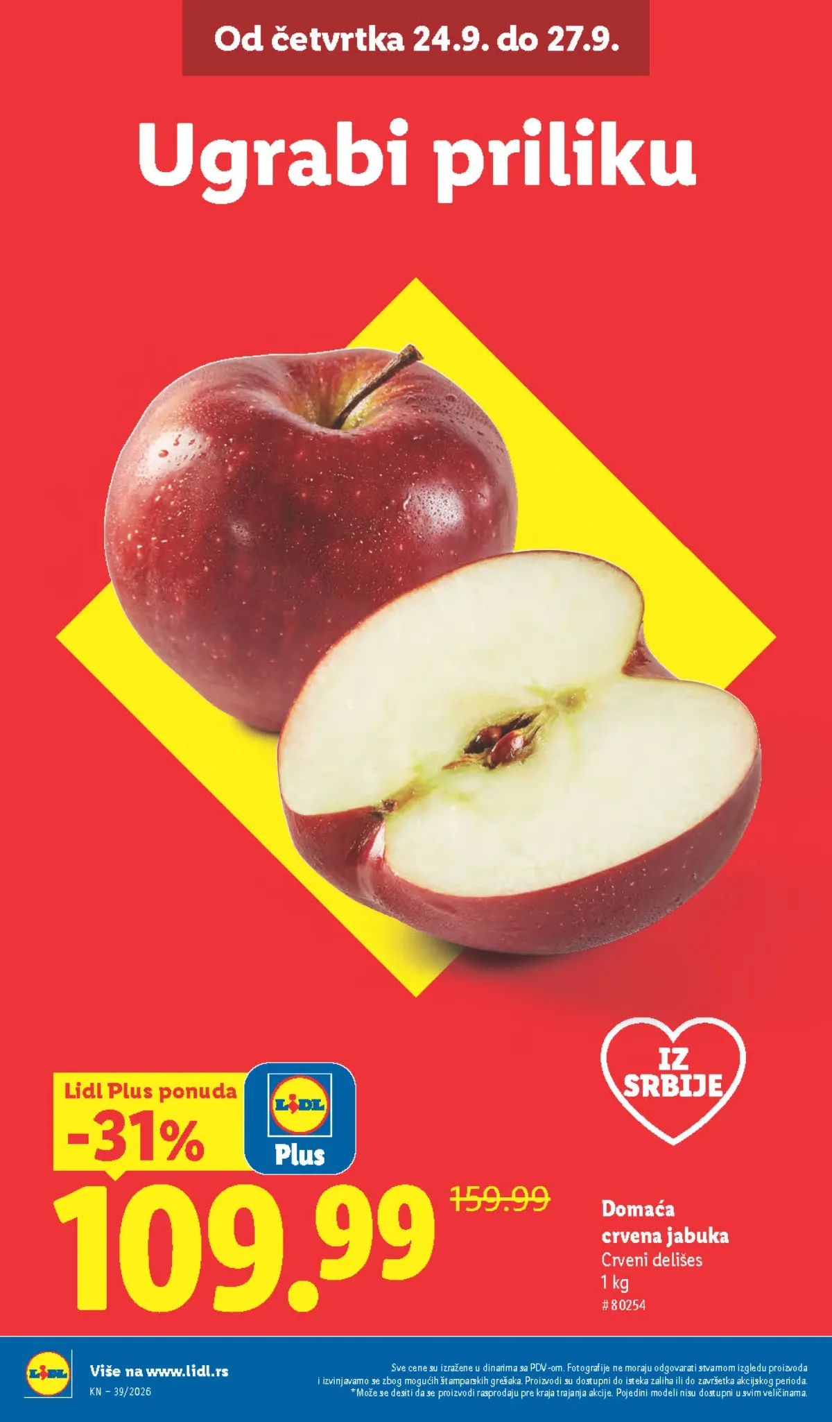 Lidl katalog akcija strana 2 – važi od 24.9. do 30.9.2026.