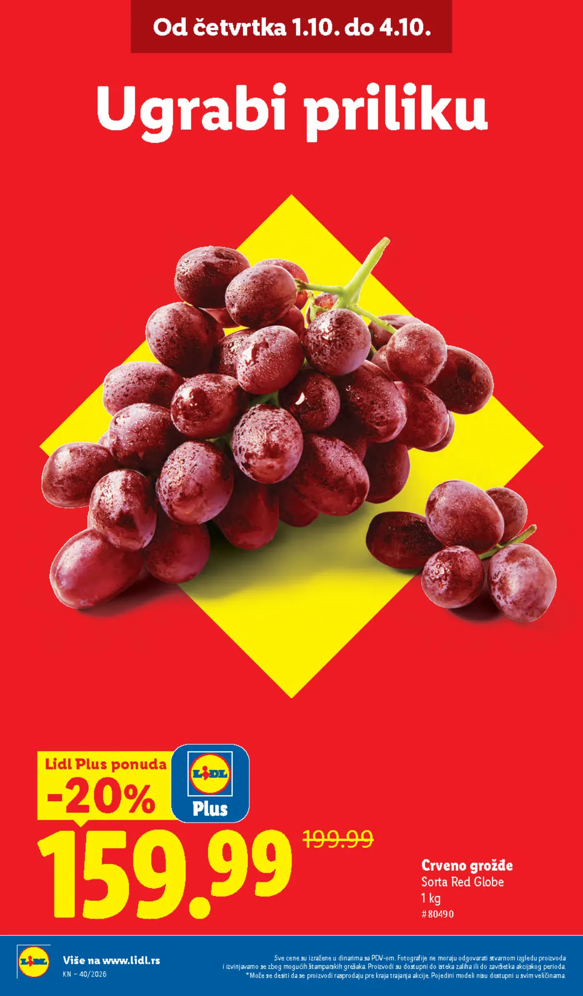 Lidl katalog akcija strana 2 – važi od 1.10. do 7.10.2026.