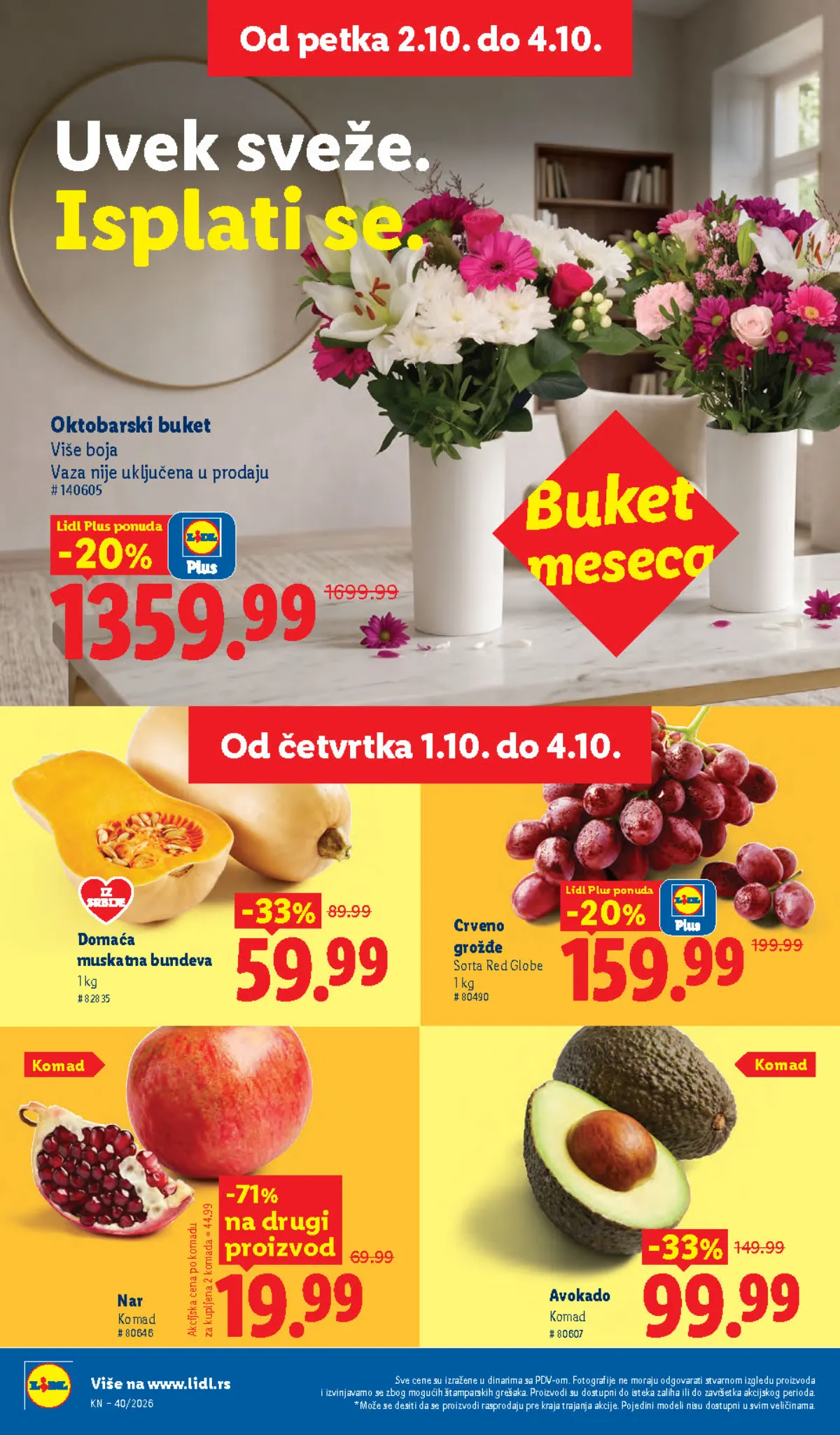 Lidl katalog akcija strana 20 – važi od 1.10. do 7.10.2026.