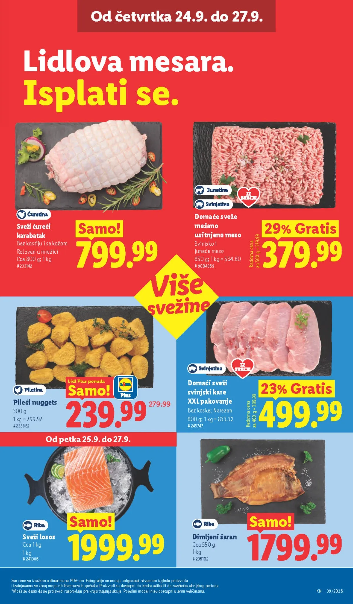 Lidl katalog akcija strana 23 – važi od 24.9. do 30.9.2026.