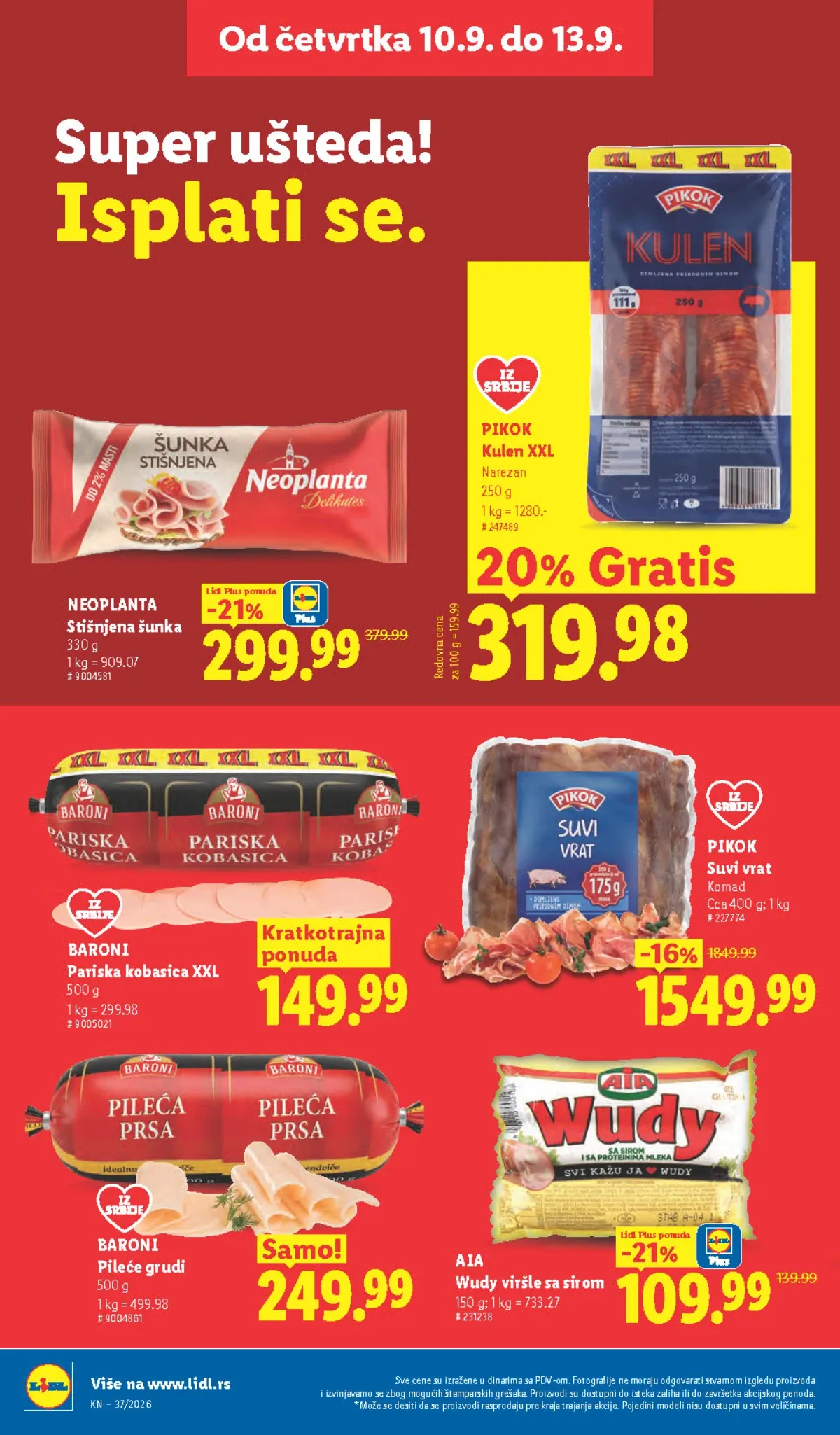 Lidl katalog akcija strana 28 – važi od 10.9. do 16.9.2026.