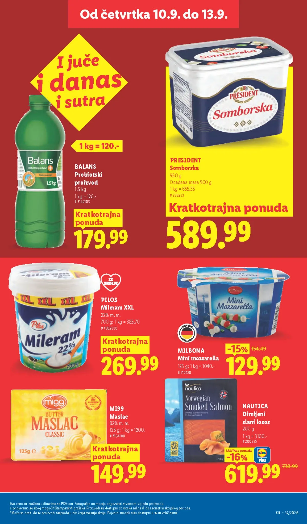 Lidl katalog akcija strana 29 – važi od 10.9. do 16.9.2026.