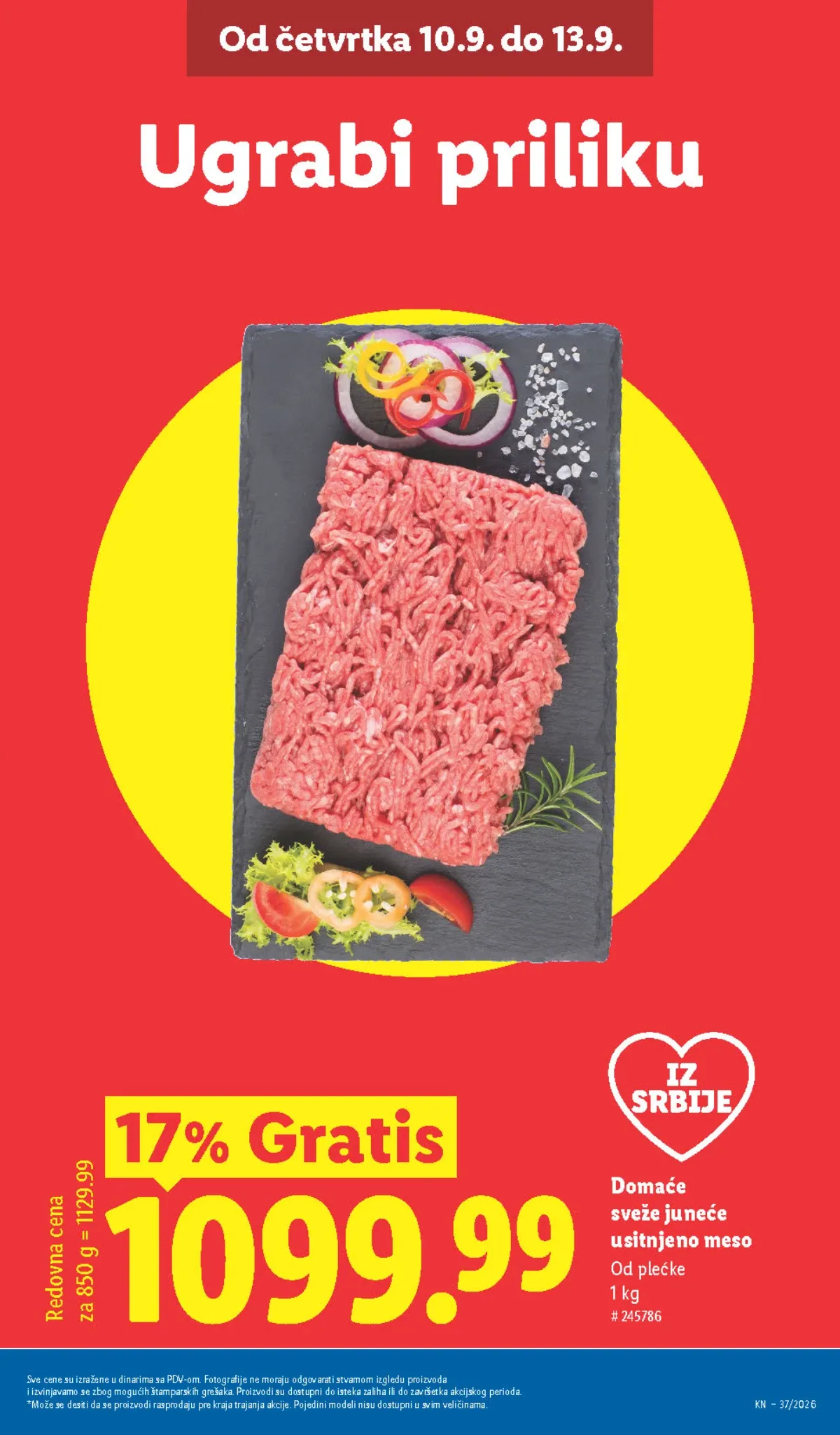 Lidl katalog akcija strana 3 – važi od 10.9. do 16.9.2026.