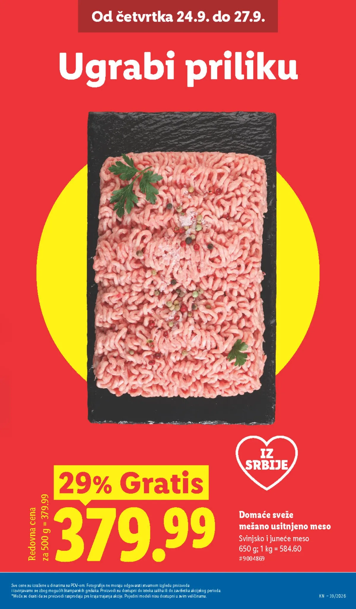 Lidl katalog akcija strana 3 – važi od 24.9. do 30.9.2026.