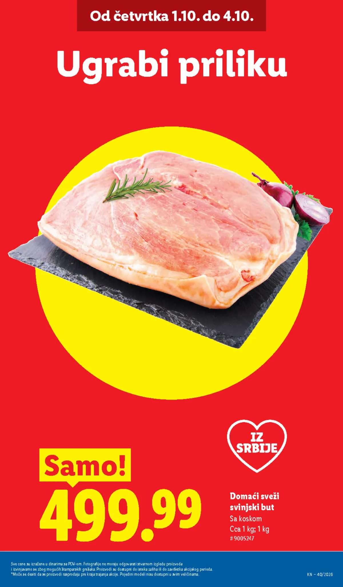 Lidl katalog akcija strana 3 – važi od 1.10. do 7.10.2026.