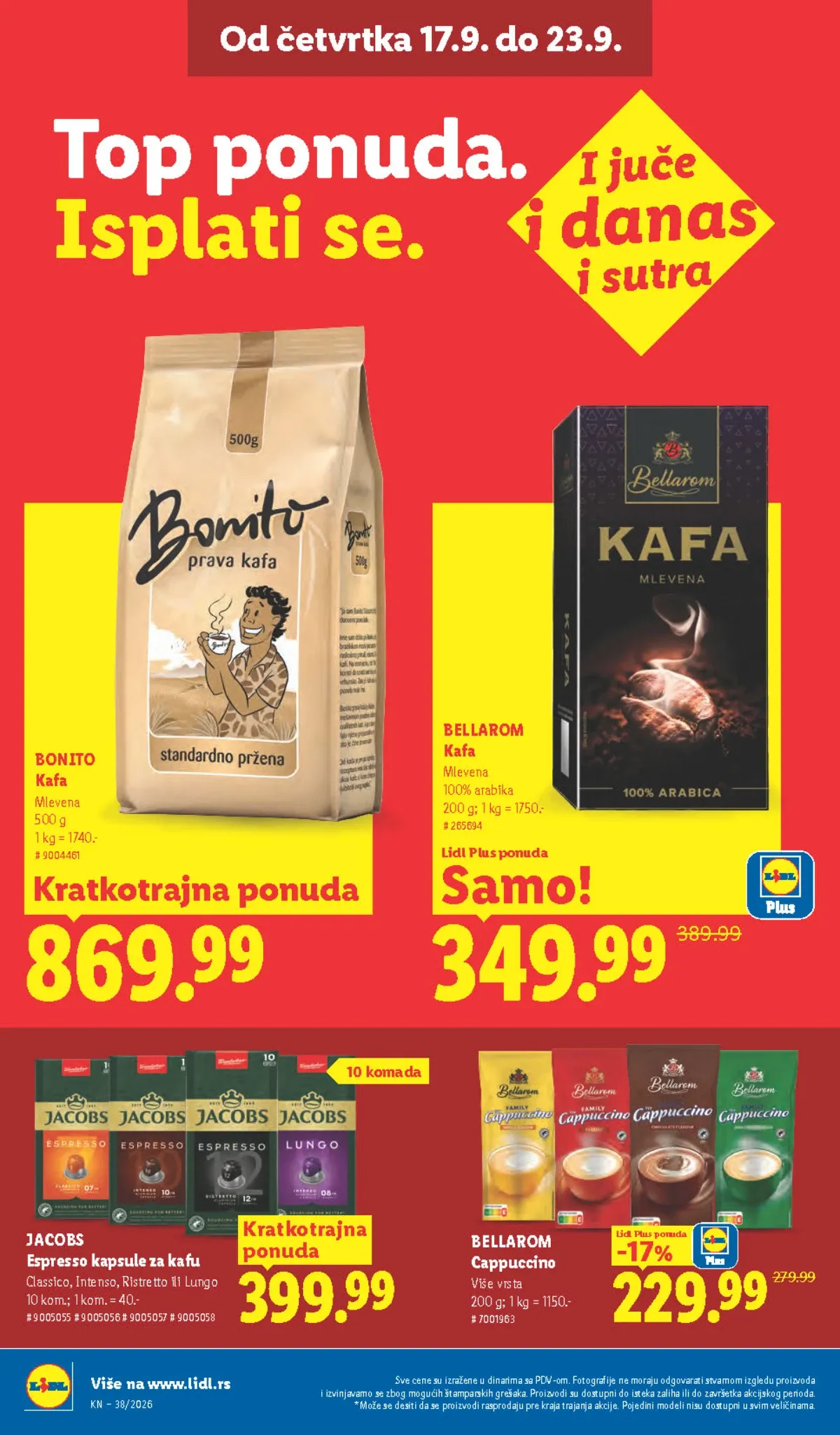 Lidl katalog akcija strana 32 – važi od 17.9. do 23.9.2026.