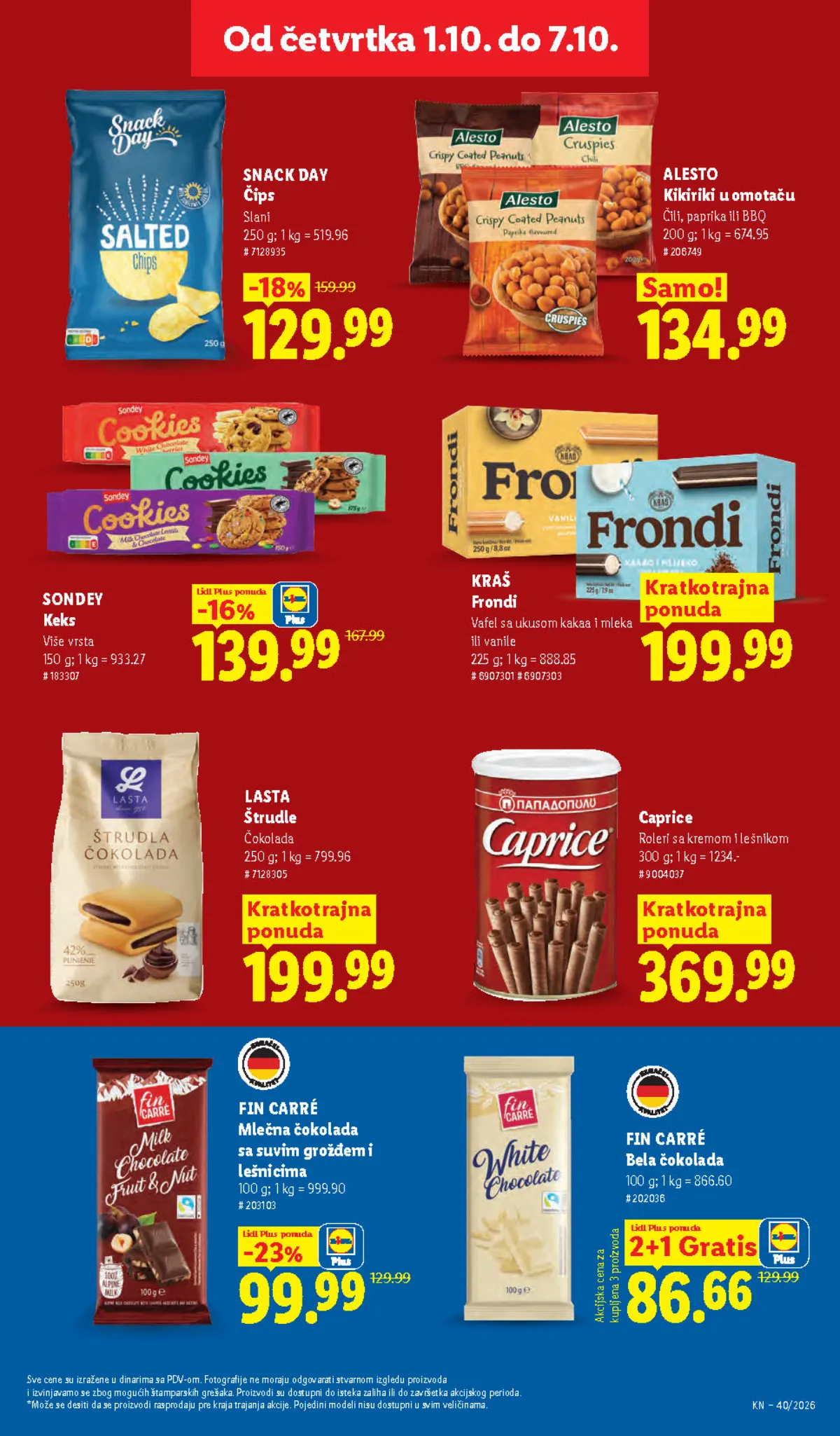 Lidl katalog akcija strana 33 – važi od 1.10. do 7.10.2026.