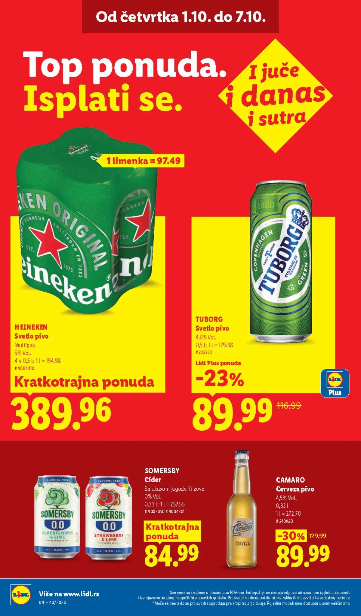 Lidl katalog akcija strana 34 – važi od 1.10. do 7.10.2026.