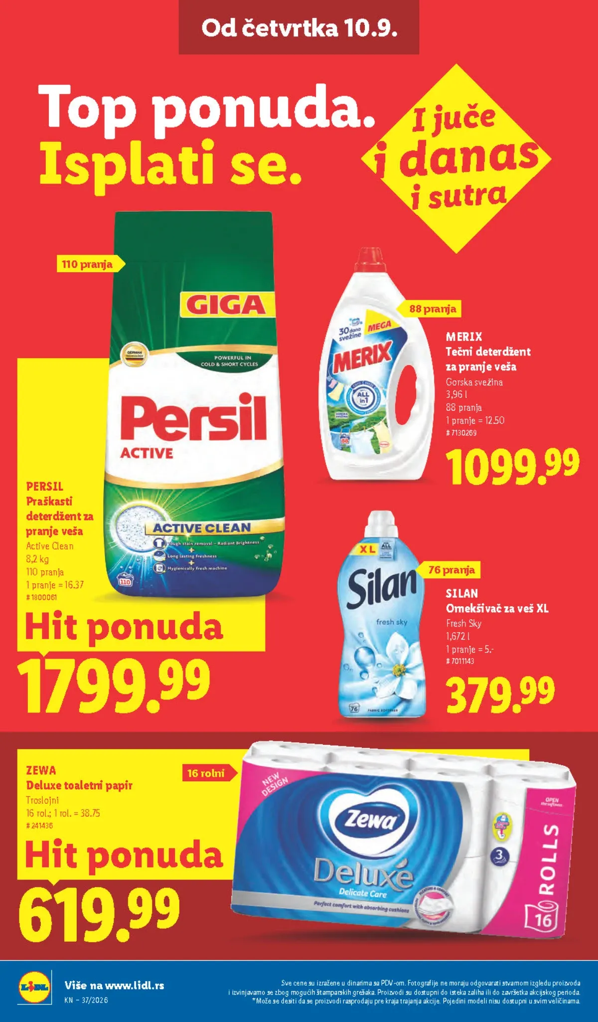 Lidl katalog akcija strana 36 – važi od 10.9. do 16.9.2026.