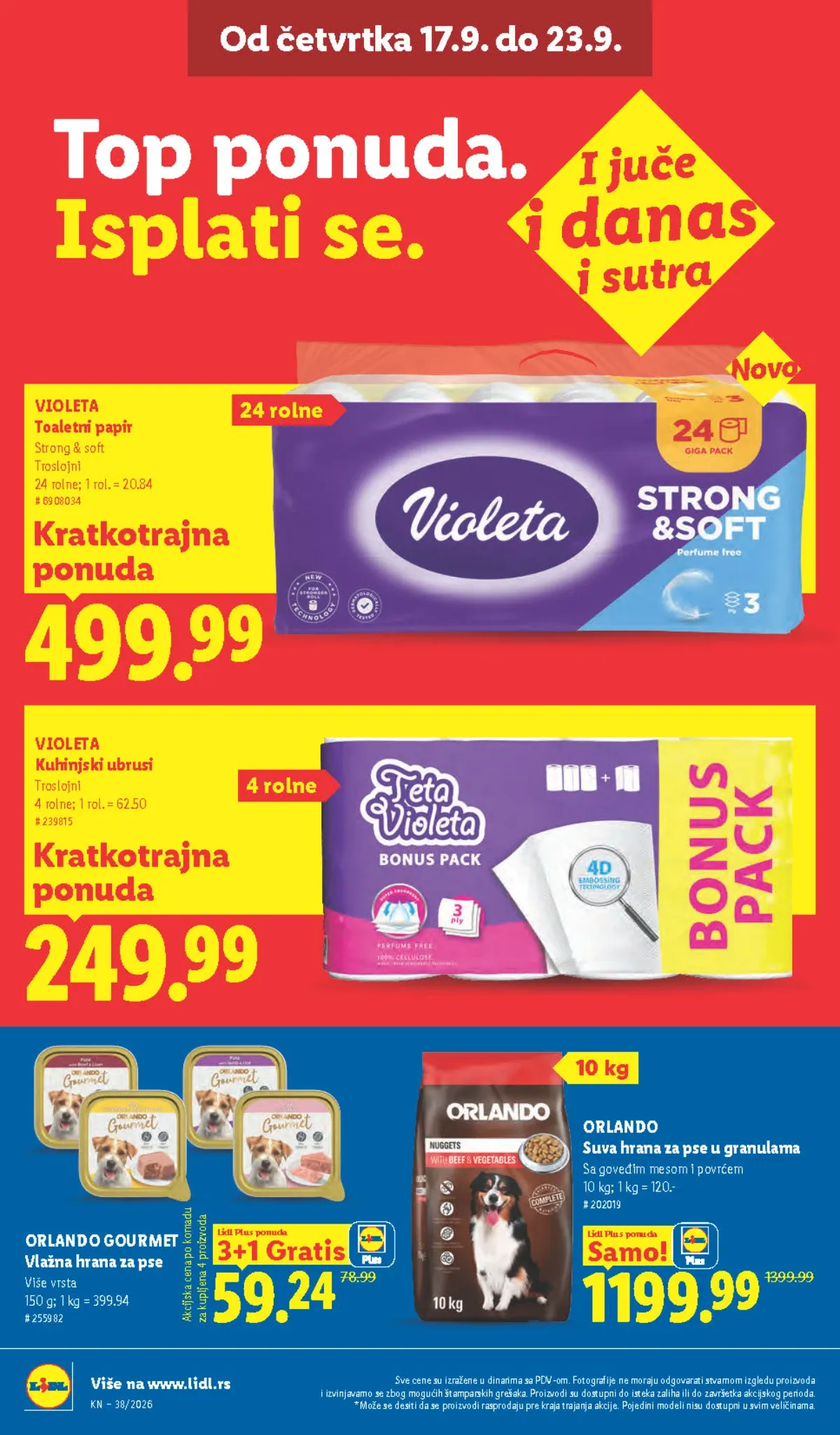 Lidl katalog akcija strana 36 – važi od 17.9. do 23.9.2026.