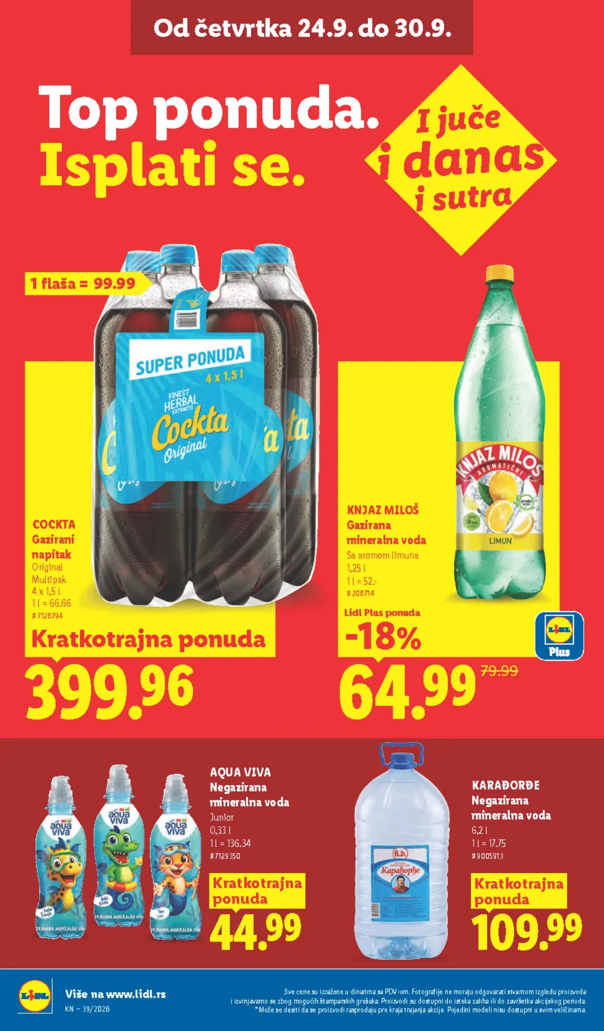 Lidl katalog akcija strana 36 – važi od 24.9. do 30.9.2026.