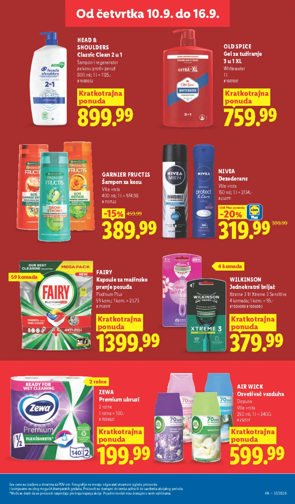 Lidl katalog akcija strana 37 – važi od 10.9. do 16.9.2026.
