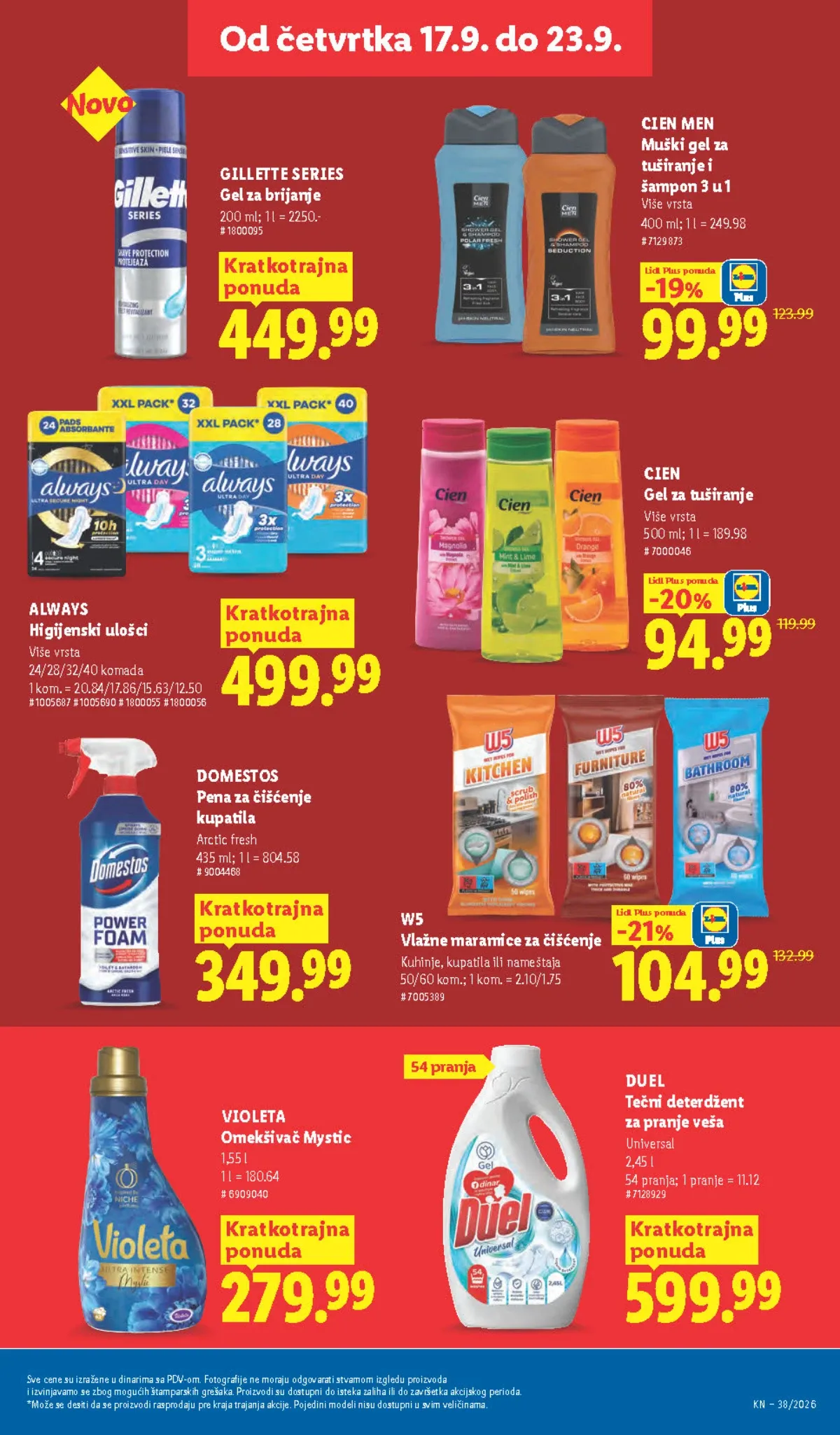 Lidl katalog akcija strana 37 – važi od 17.9. do 23.9.2026.