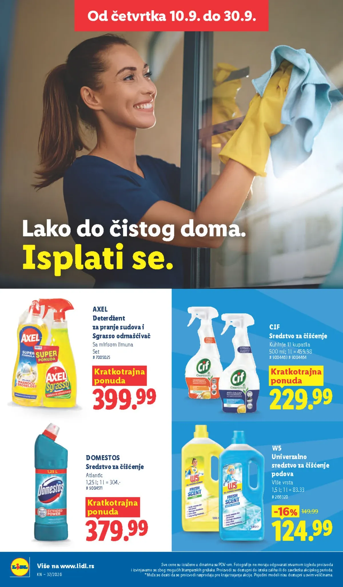 Lidl katalog akcija strana 38 – važi od 10.9. do 16.9.2026.