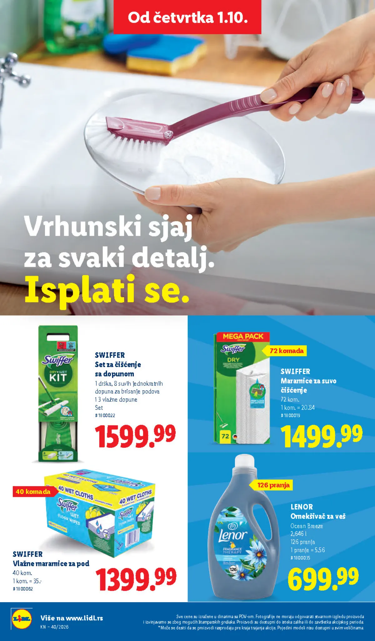 Lidl katalog akcija strana 38 – važi od 1.10. do 7.10.2026.