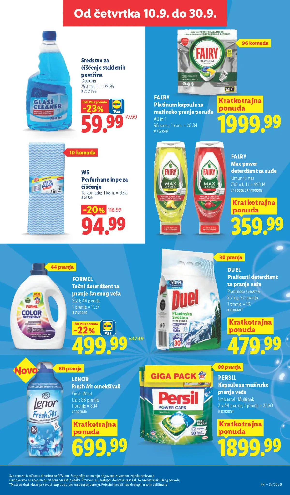 Lidl katalog akcija strana 39 – važi od 10.9. do 16.9.2026.