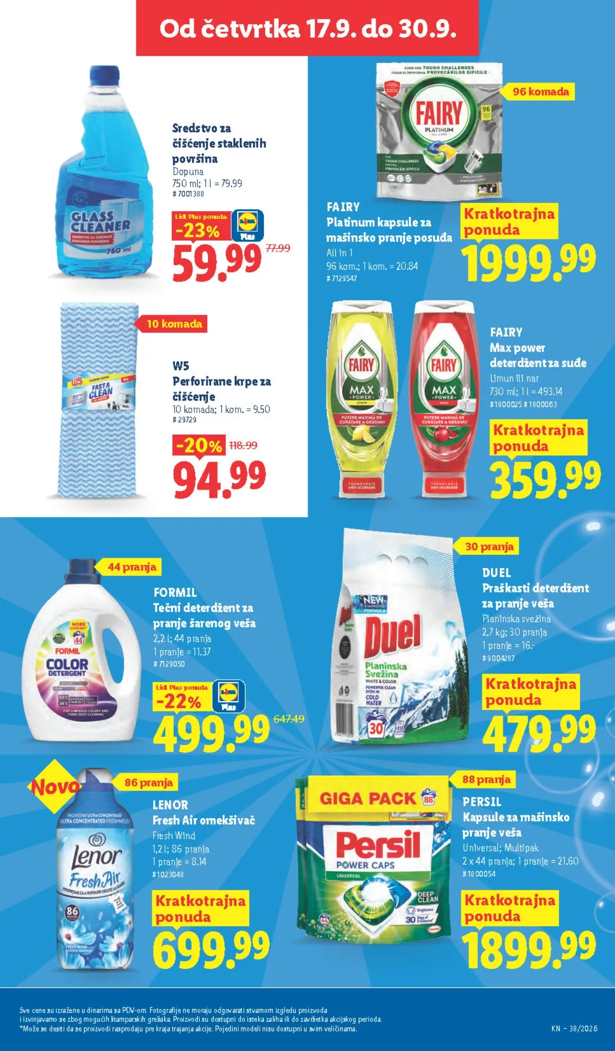 Lidl katalog akcija strana 39 – važi od 17.9. do 23.9.2026.