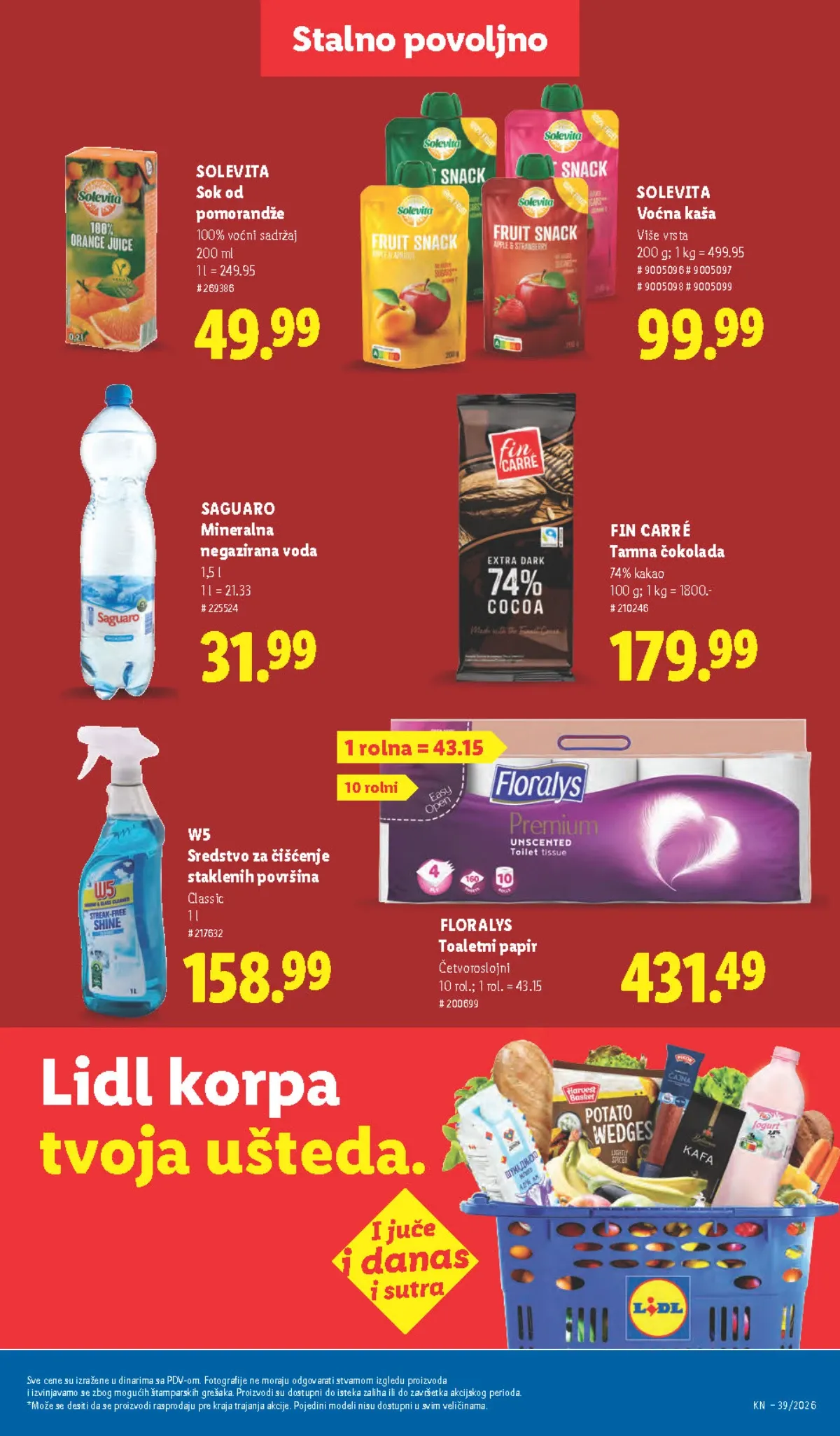 Lidl katalog akcija strana 43 – važi od 24.9. do 30.9.2026.