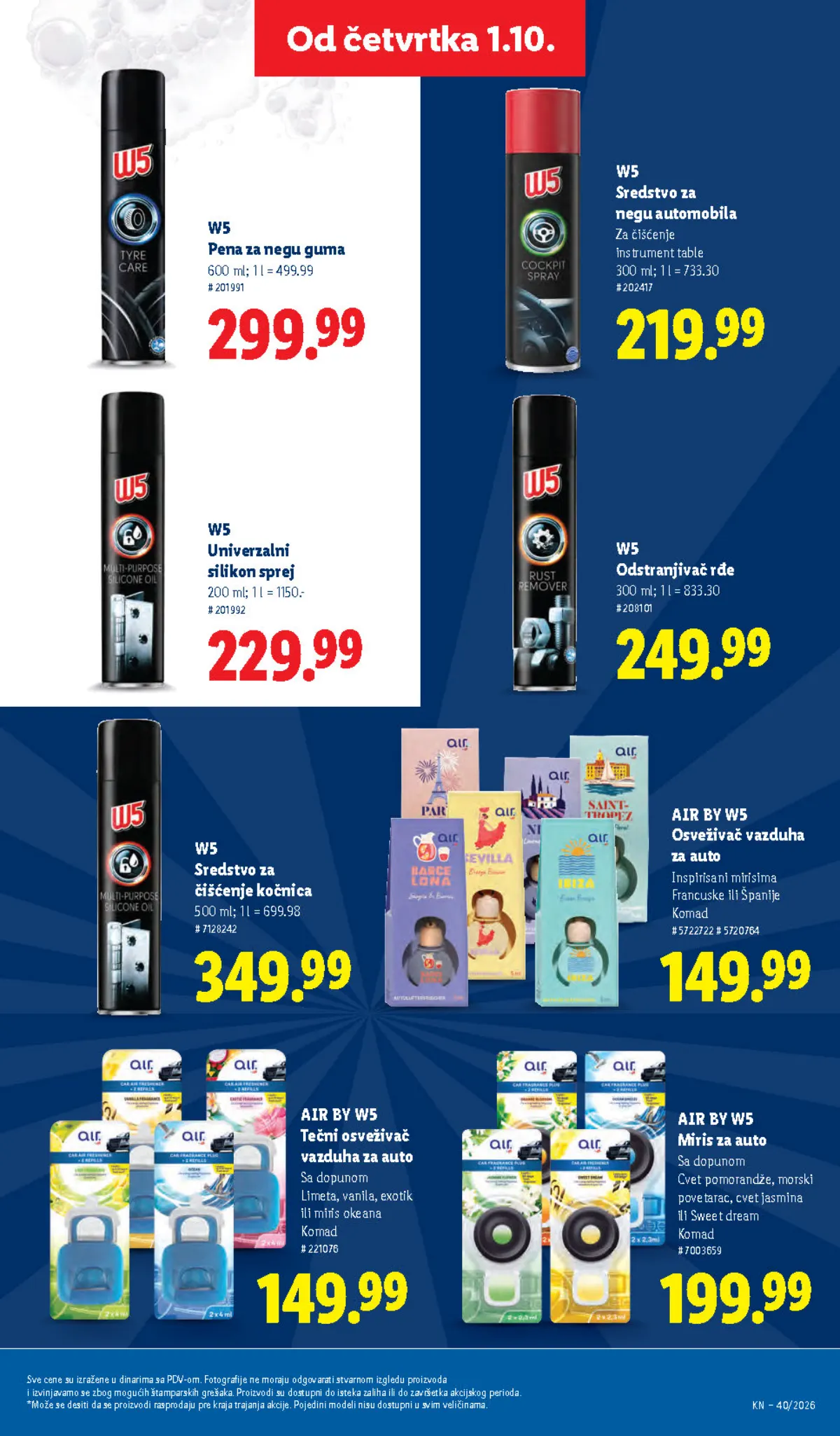 Lidl katalog akcija strana 43 – važi od 1.10. do 7.10.2026.