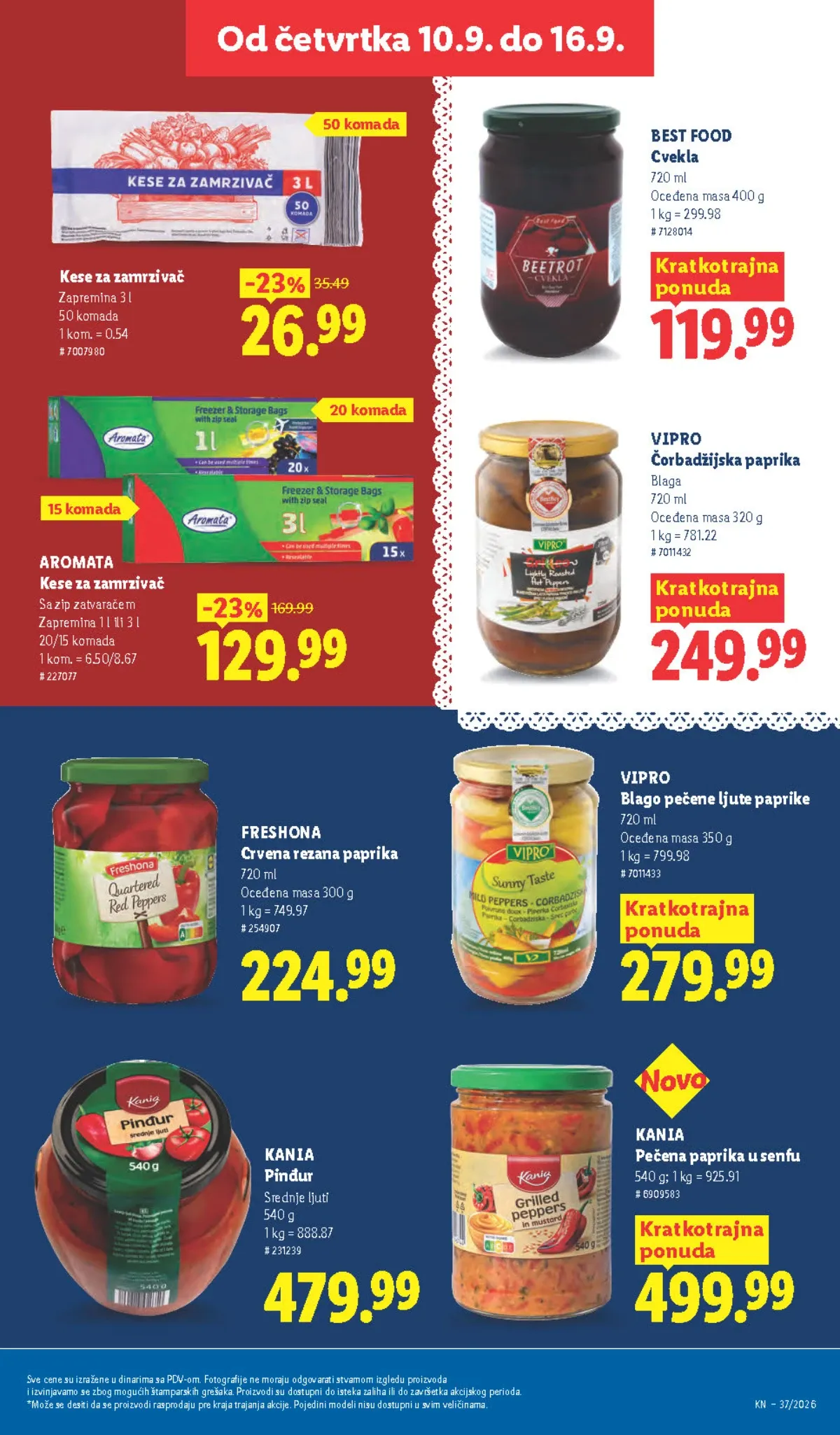 Lidl katalog akcija strana 45 – važi od 10.9. do 16.9.2026.