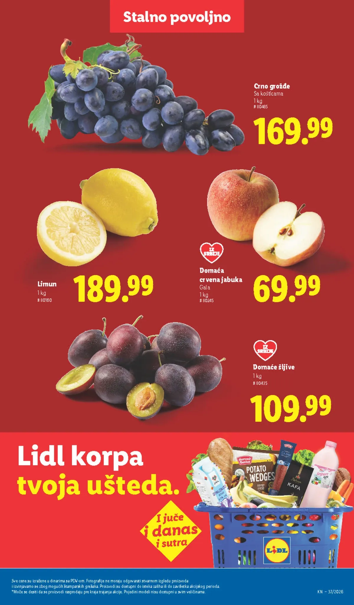Lidl katalog akcija strana 45 – važi od 17.9. do 23.9.2026.
