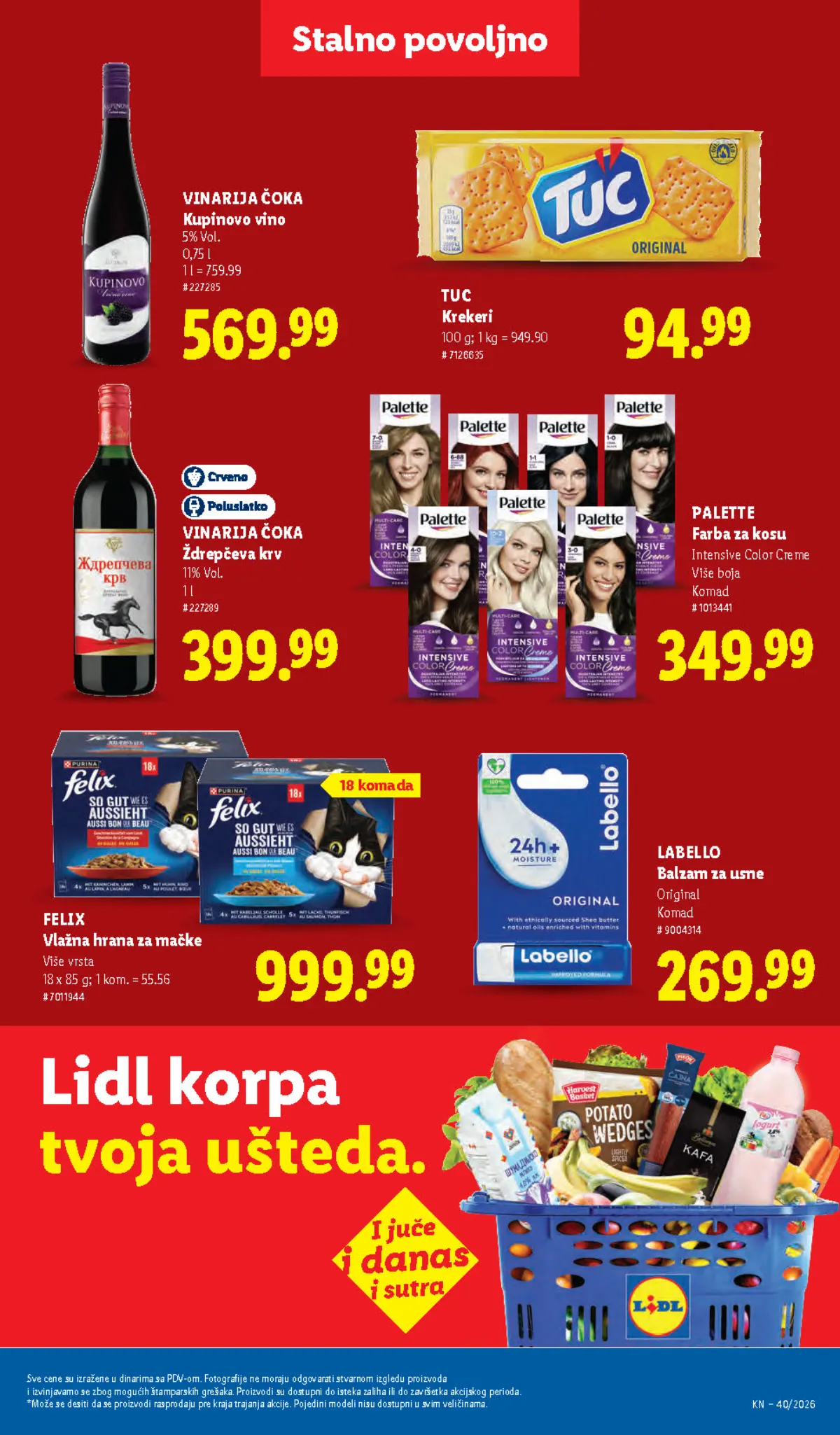 Lidl katalog akcija strana 49 – važi od 1.10. do 7.10.2026.