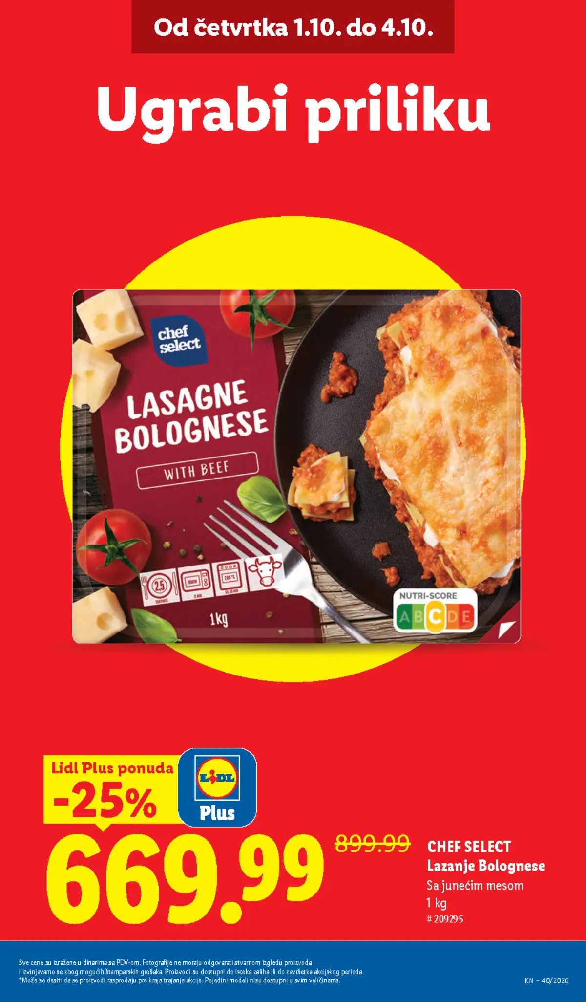 Lidl katalog akcija strana 5 – važi od 1.10. do 7.10.2026.