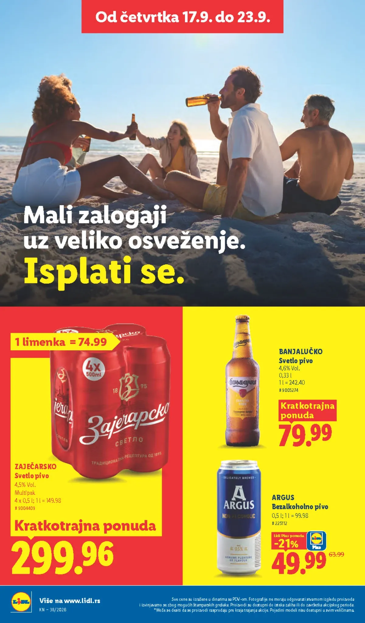 Lidl katalog akcija strana 50 – važi od 17.9. do 23.9.2026.