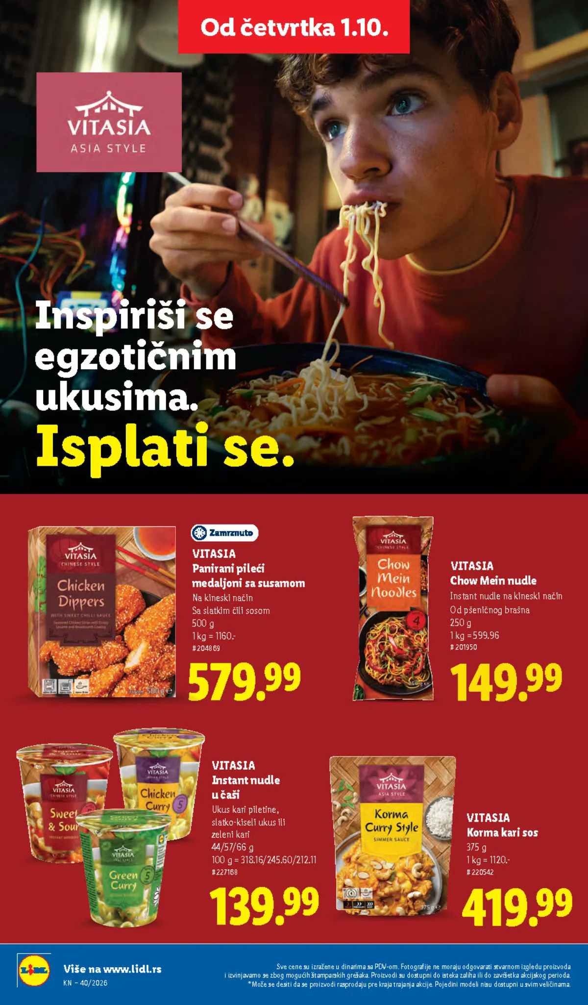 Lidl katalog akcija strana 50 – važi od 1.10. do 7.10.2026.