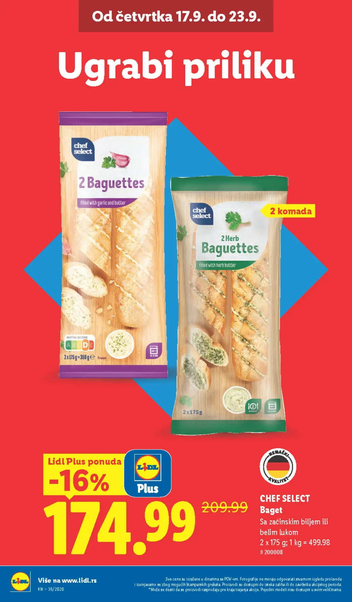 Lidl katalog akcija strana 6 – važi od 17.9. do 23.9.2026.
