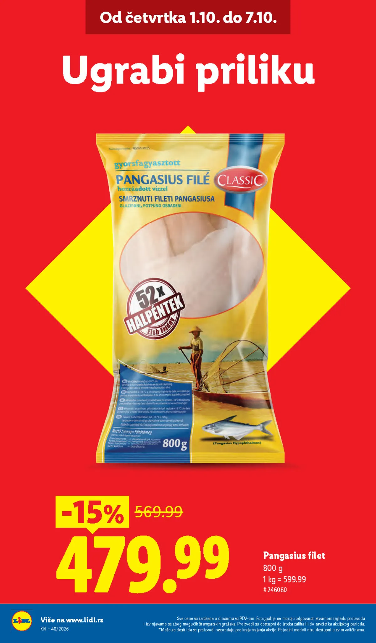 Lidl katalog akcija strana 6 – važi od 1.10. do 7.10.2026.