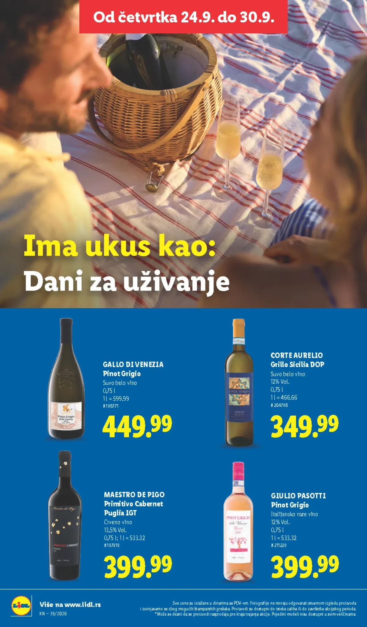 Lidl katalog akcija strana 60 – važi od 24.9. do 30.9.2026.