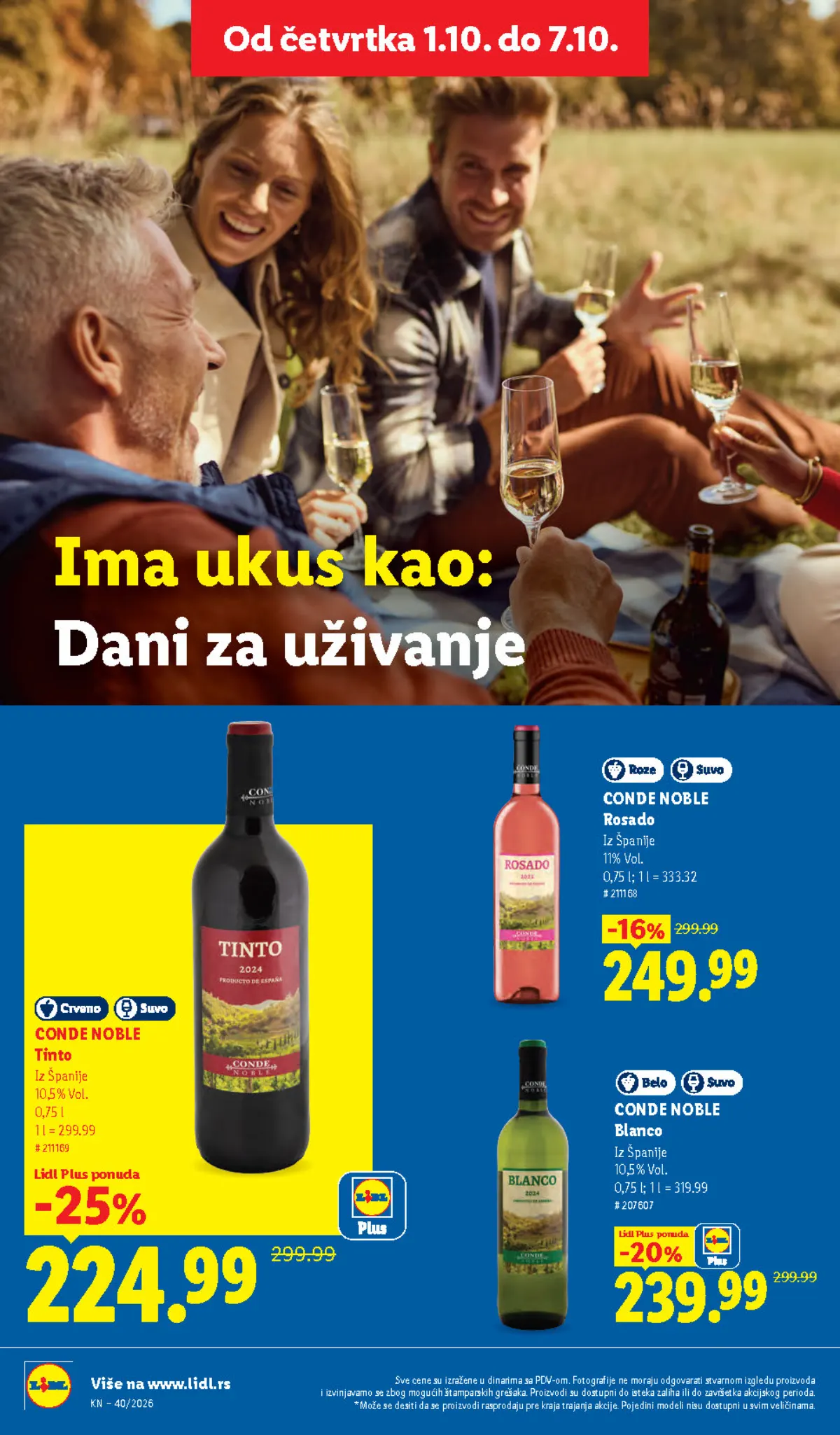Lidl katalog akcija strana 66 – važi od 1.10. do 7.10.2026.