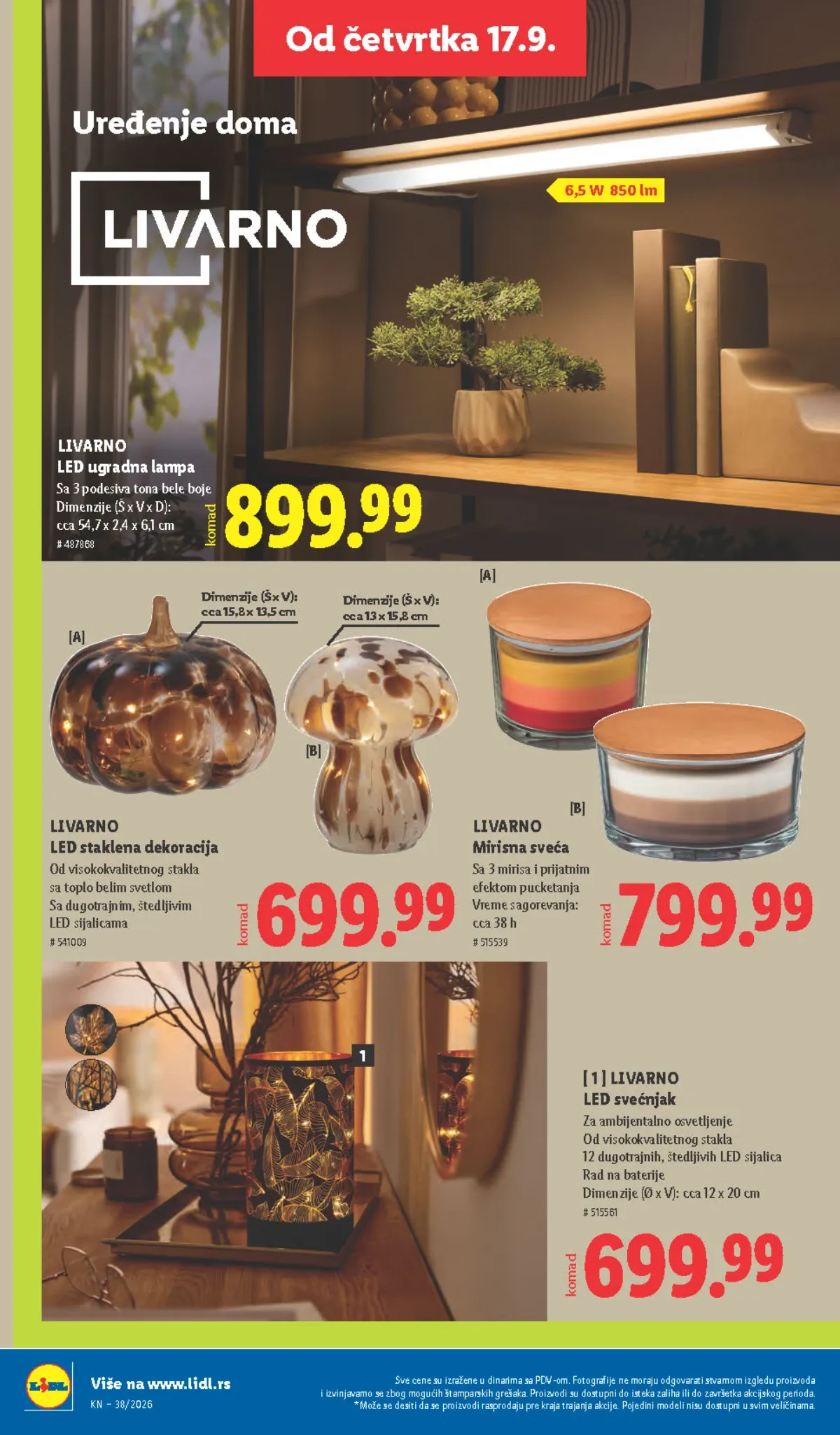 Lidl katalog akcija strana 68 – važi od 17.9. do 23.9.2026.