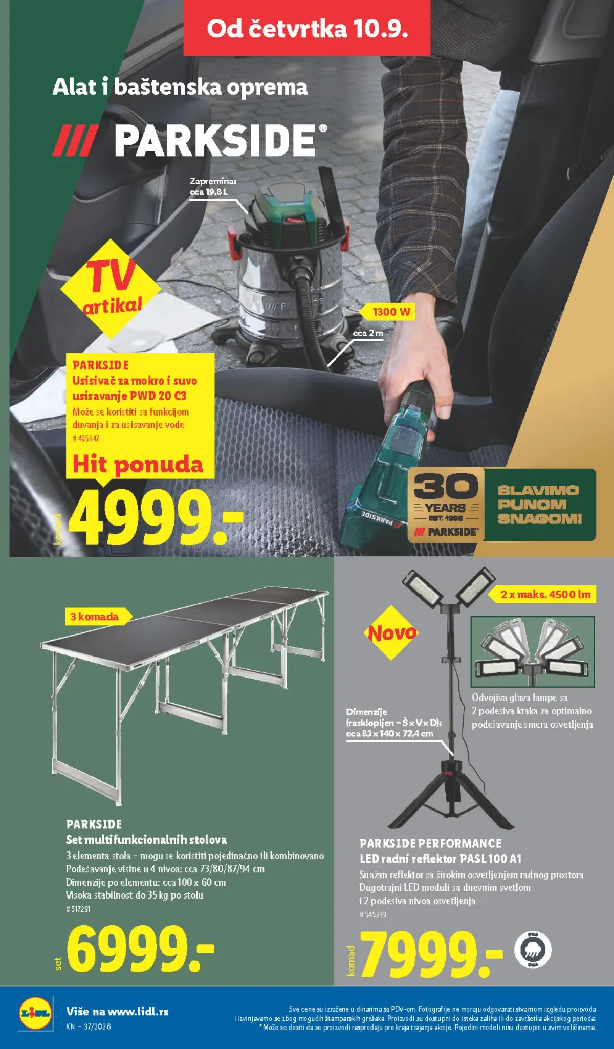 Lidl katalog akcija strana 69 – važi od 10.9. do 16.9.2026.