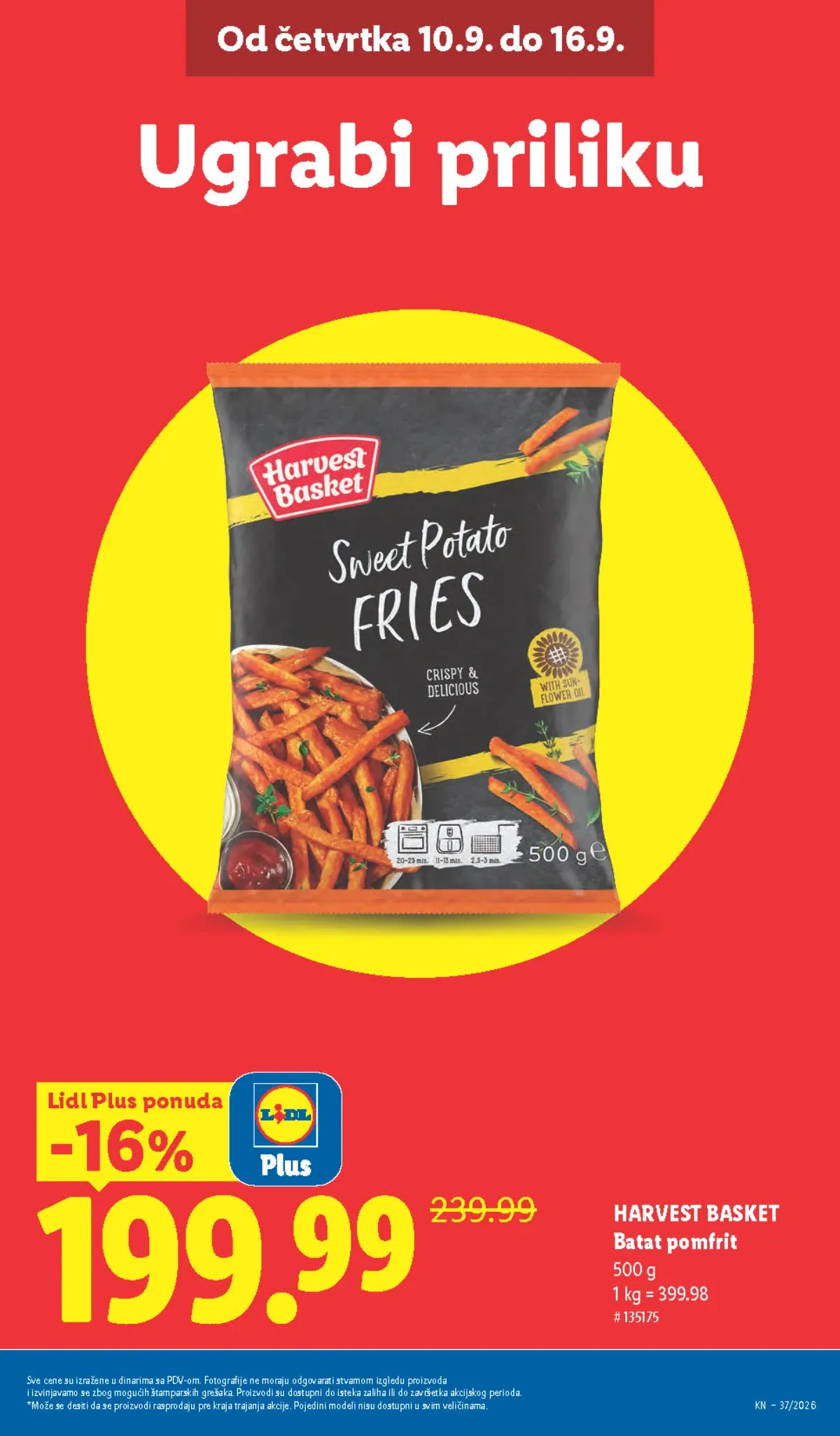 Lidl katalog akcija strana 7 – važi od 10.9. do 16.9.2026.