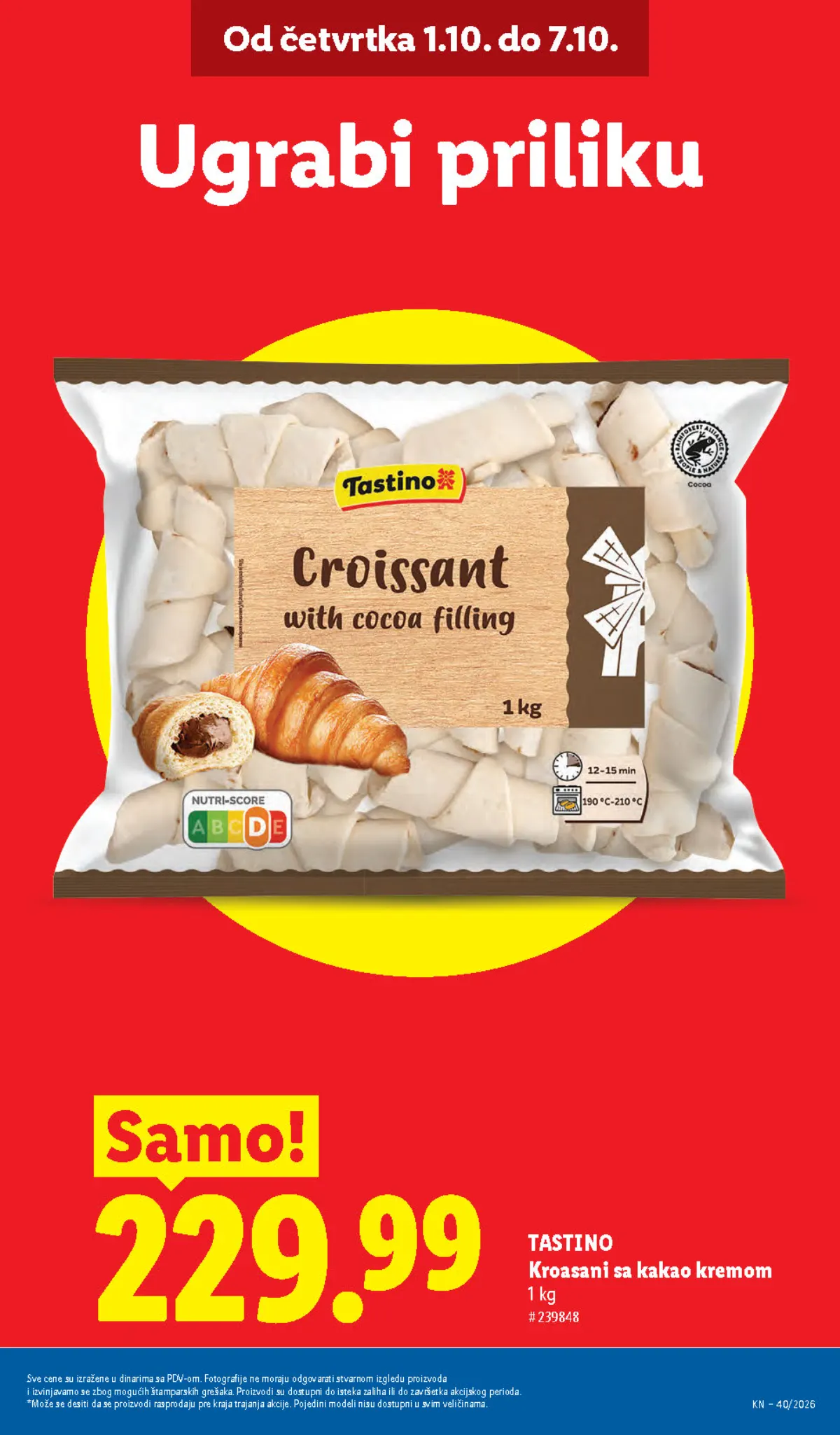 Lidl katalog akcija strana 7 – važi od 1.10. do 7.10.2026.