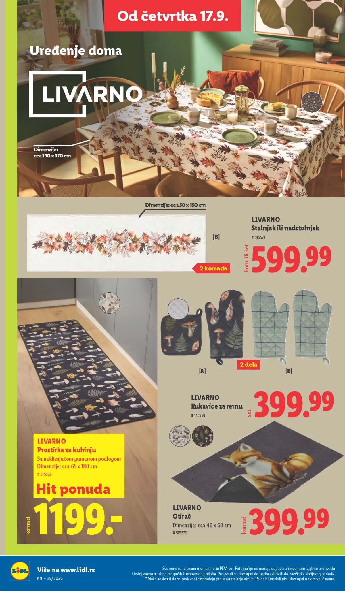 Lidl katalog akcija strana 70 – važi od 17.9. do 23.9.2026.