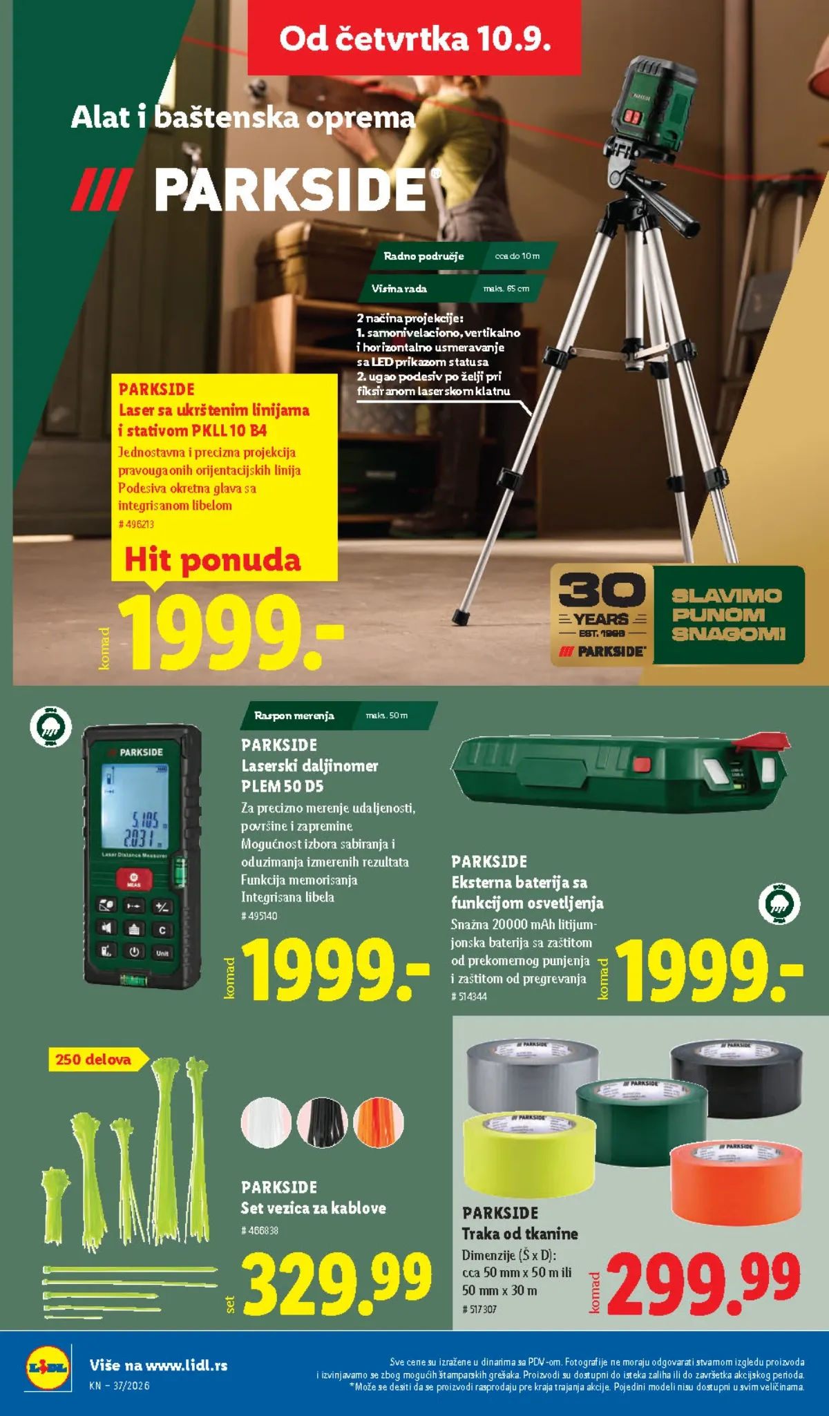 Lidl katalog akcija strana 71 – važi od 10.9. do 16.9.2026.