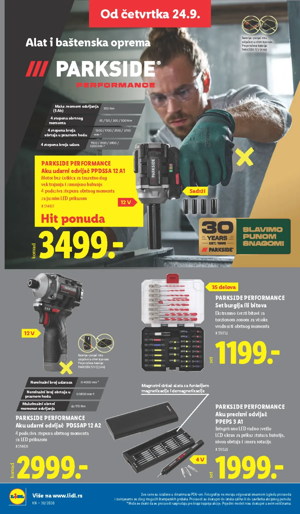 Lidl katalog akcija strana 72 – važi od 24.9. do 30.9.2026.